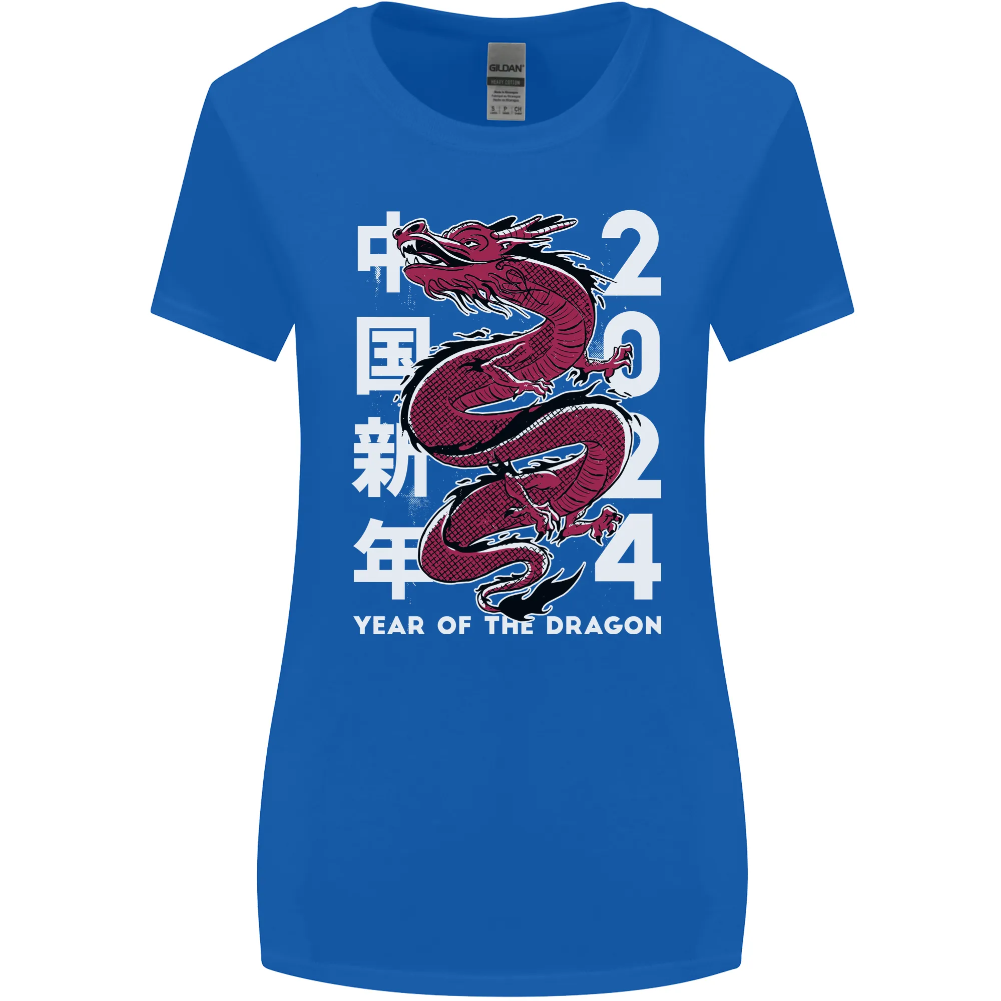 2024 Zodiac Chinese New Year of the Dragon Womens Wider Cut T-Shirt