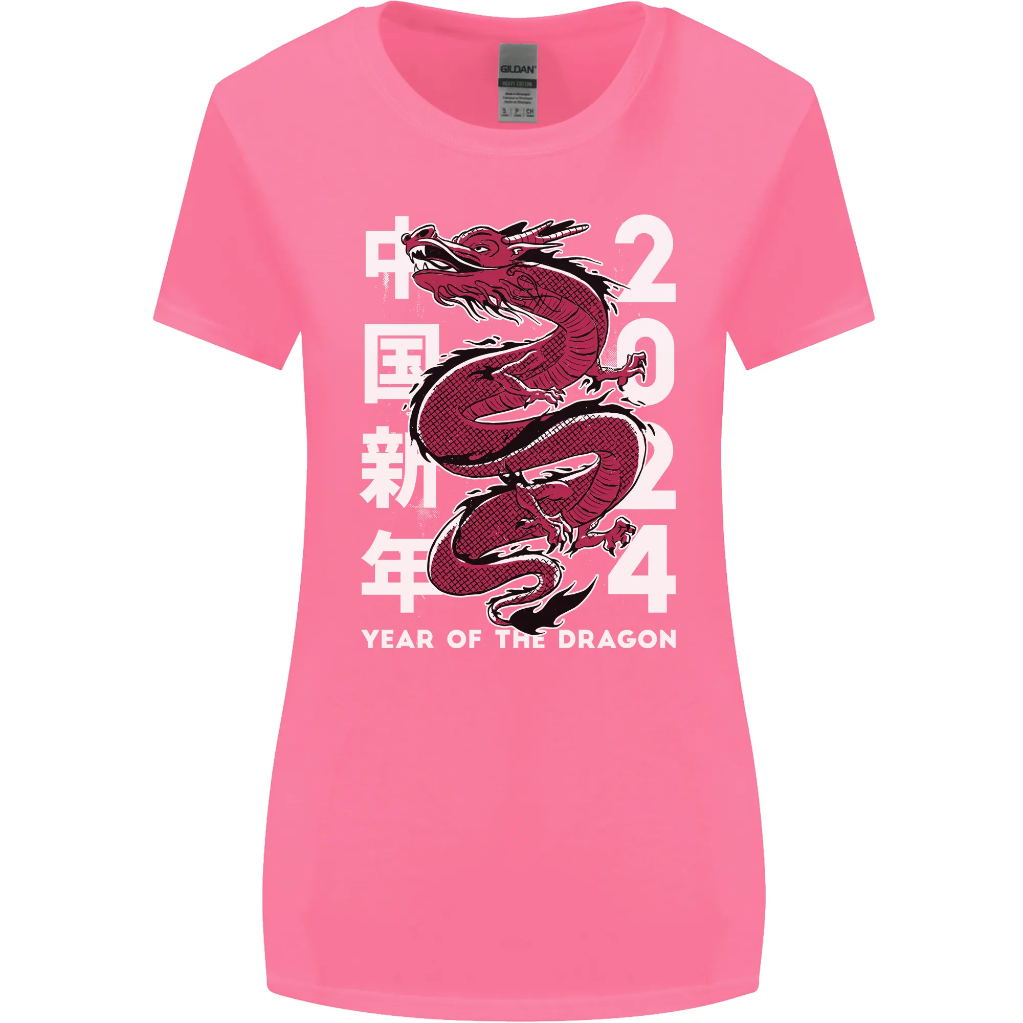 2024 Zodiac Chinese New Year of the Dragon Womens Wider Cut T-Shirt