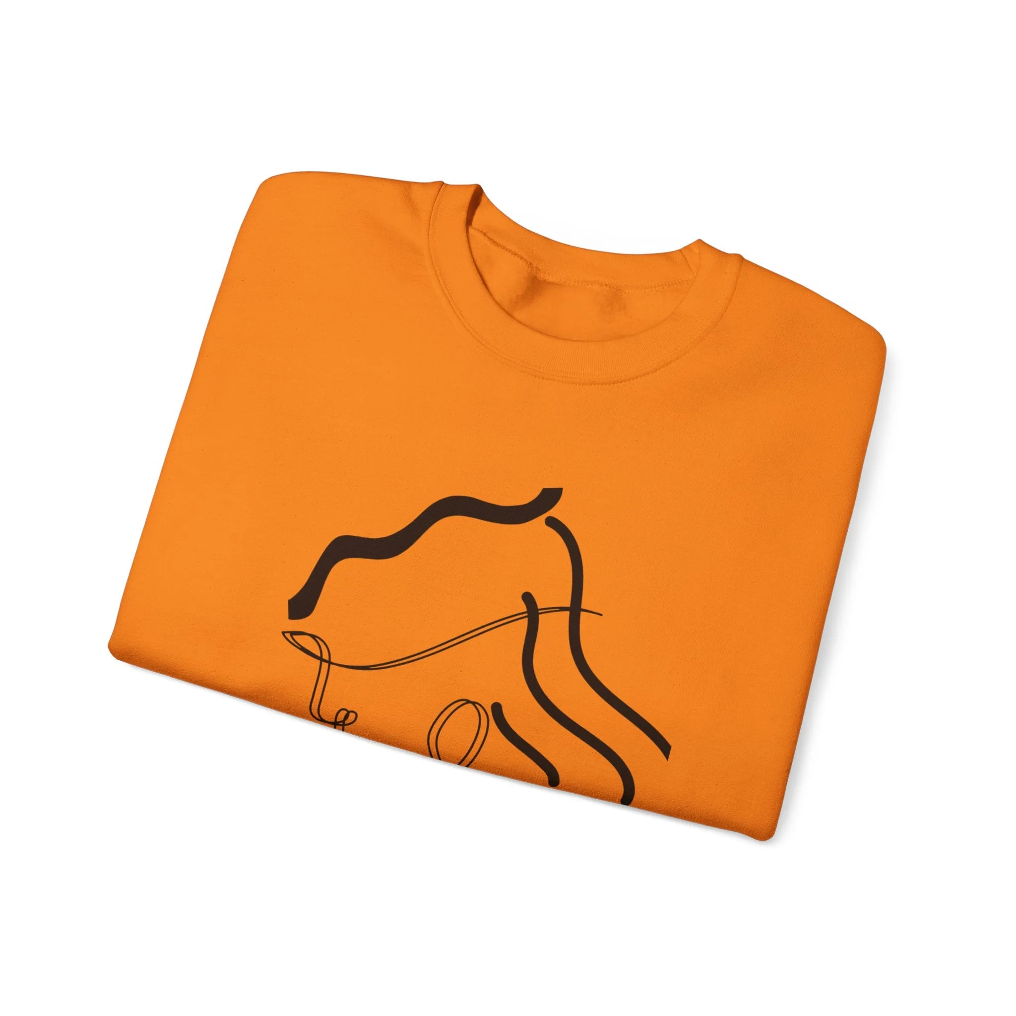 Abstract Line Art Sweatshirt - Minimal and Elegant Design