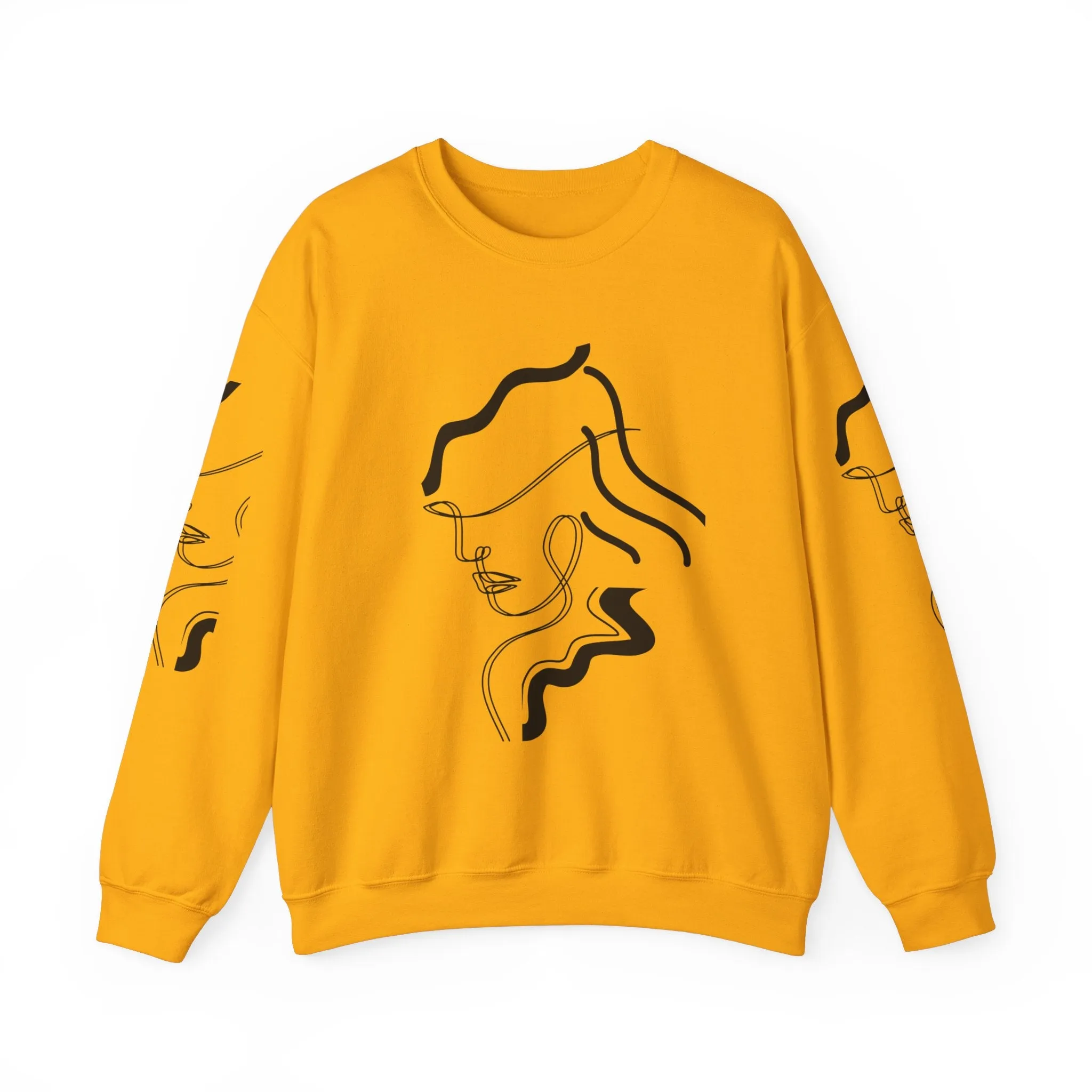 Abstract Line Art Sweatshirt - Minimal and Elegant Design