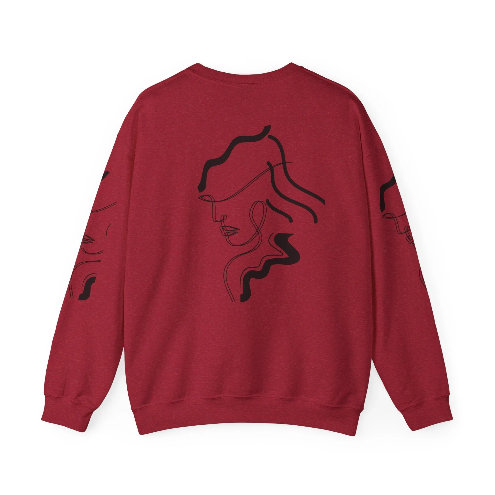 Abstract Line Art Sweatshirt - Minimal and Elegant Design