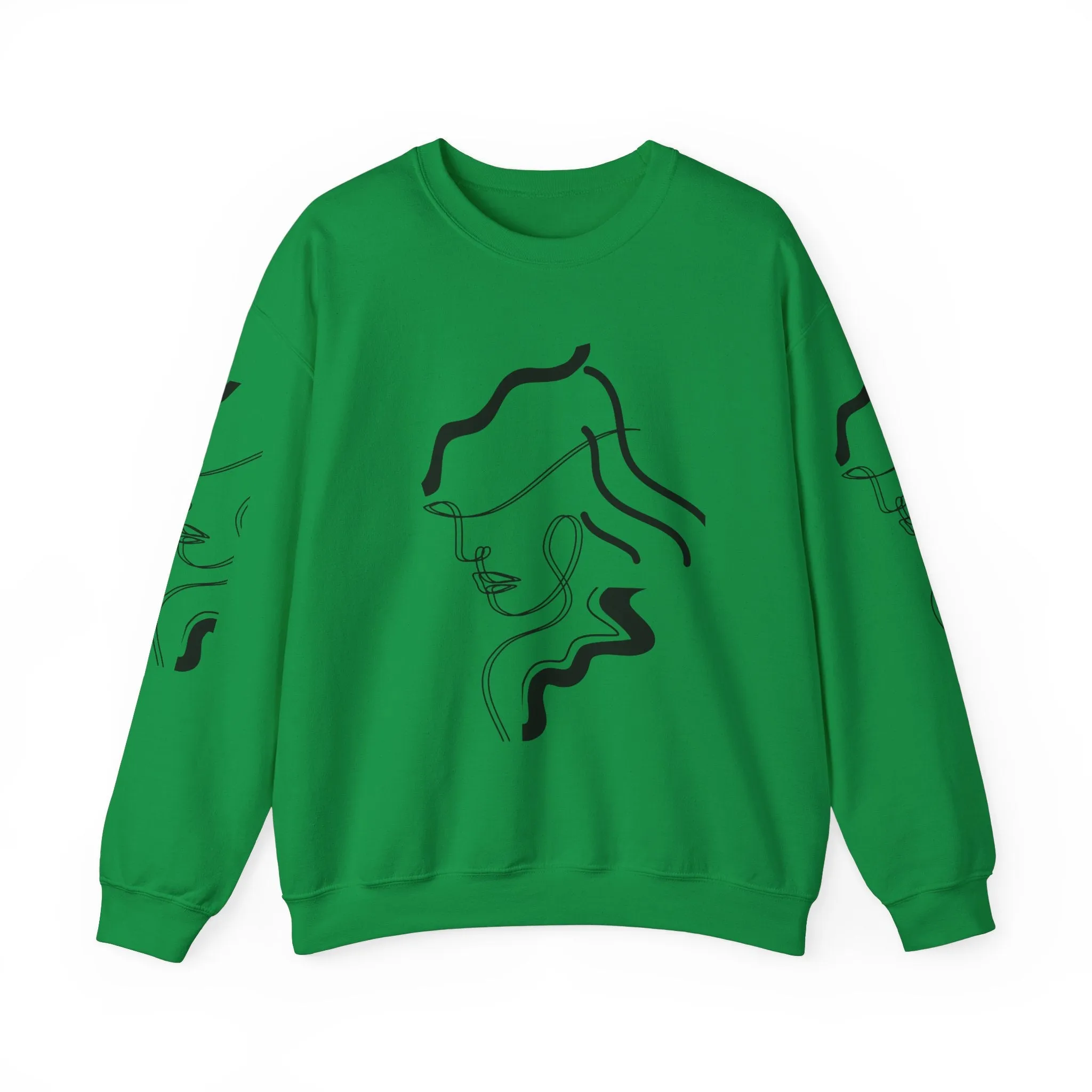 Abstract Line Art Sweatshirt - Minimal and Elegant Design