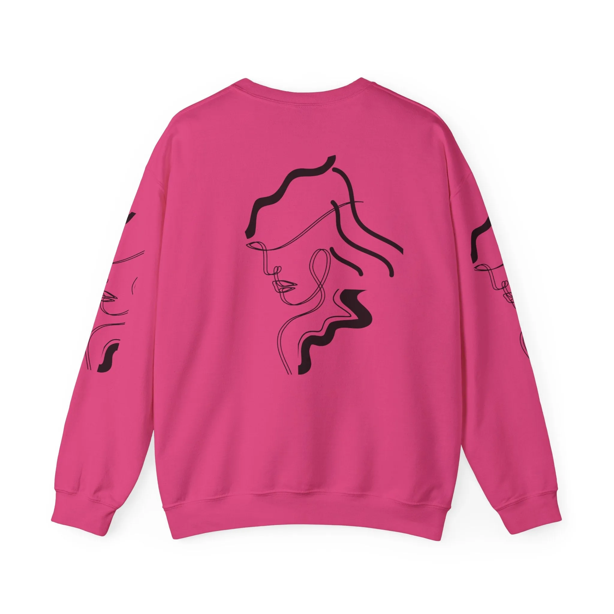 Abstract Line Art Sweatshirt - Minimal and Elegant Design