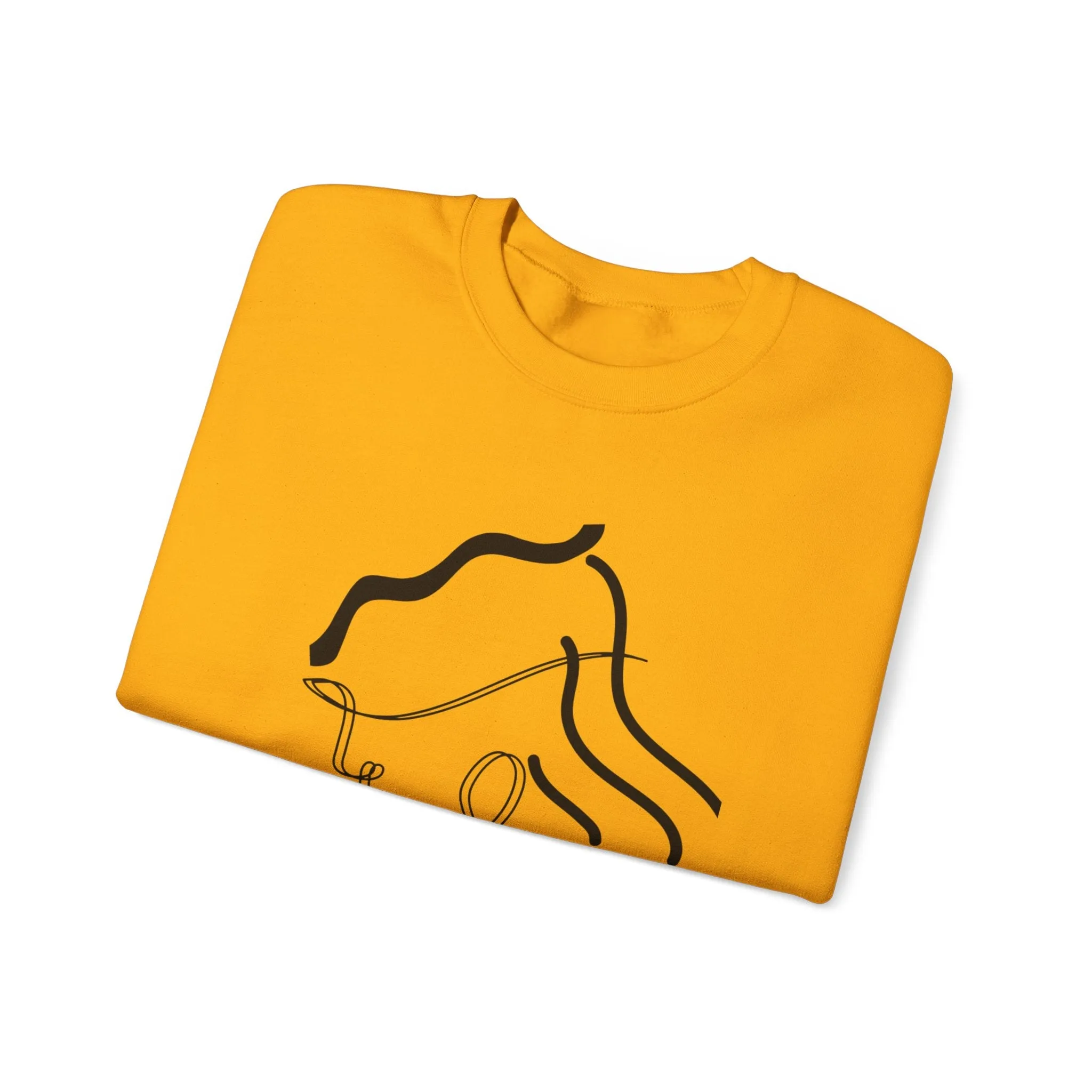 Abstract Line Art Sweatshirt - Minimal and Elegant Design