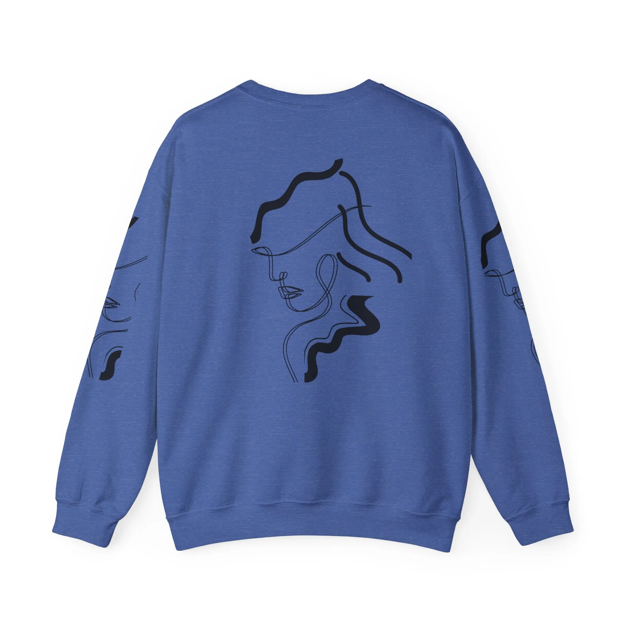 Abstract Line Art Sweatshirt - Minimal and Elegant Design