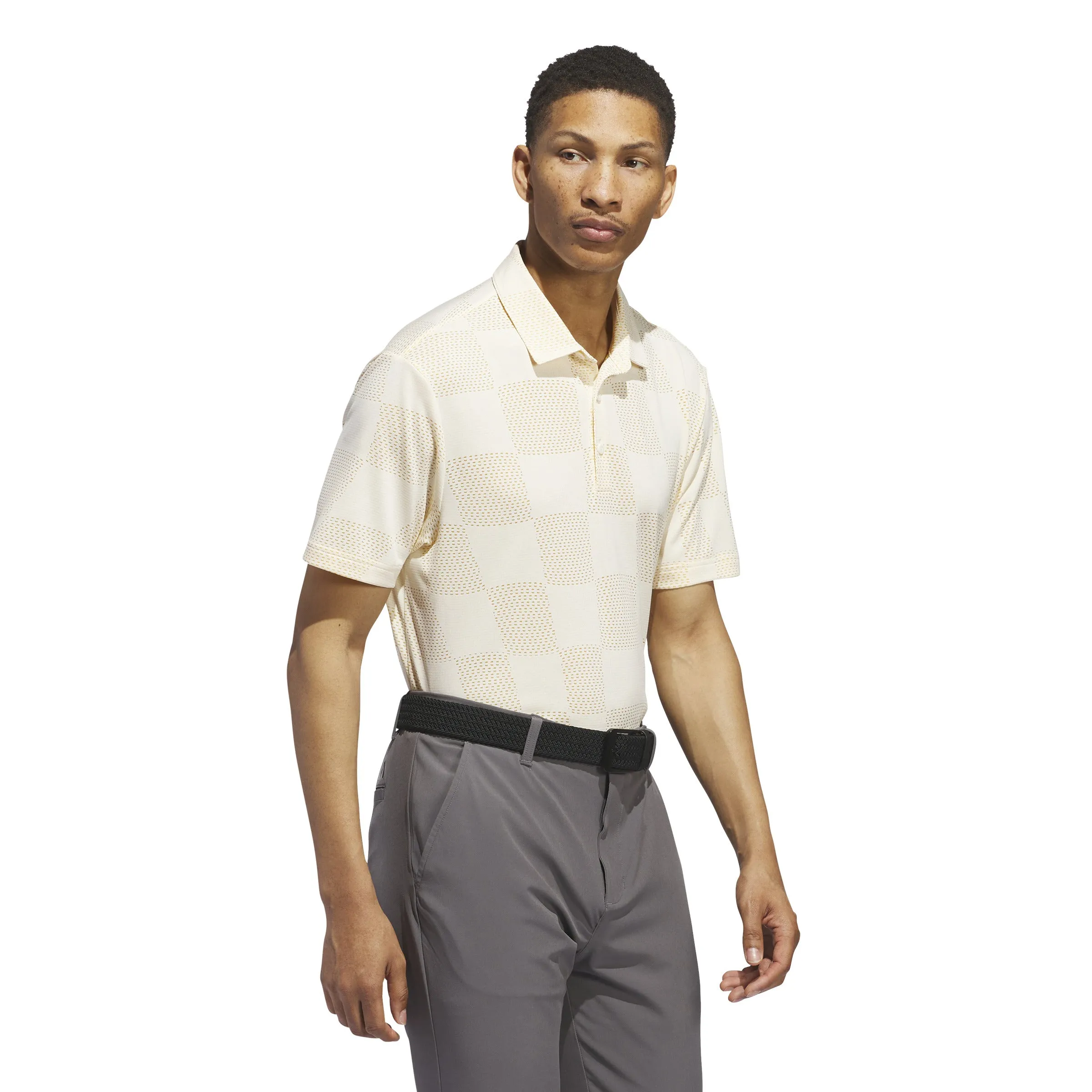 adidas Ultimate365 Textured Polo Shirt - Ivory