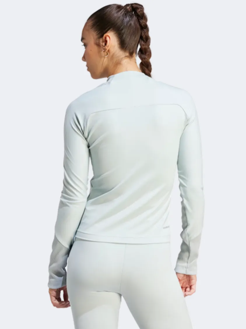 Adidas Z.N.E Women Sportswear Long Sleeve Wonder Silver