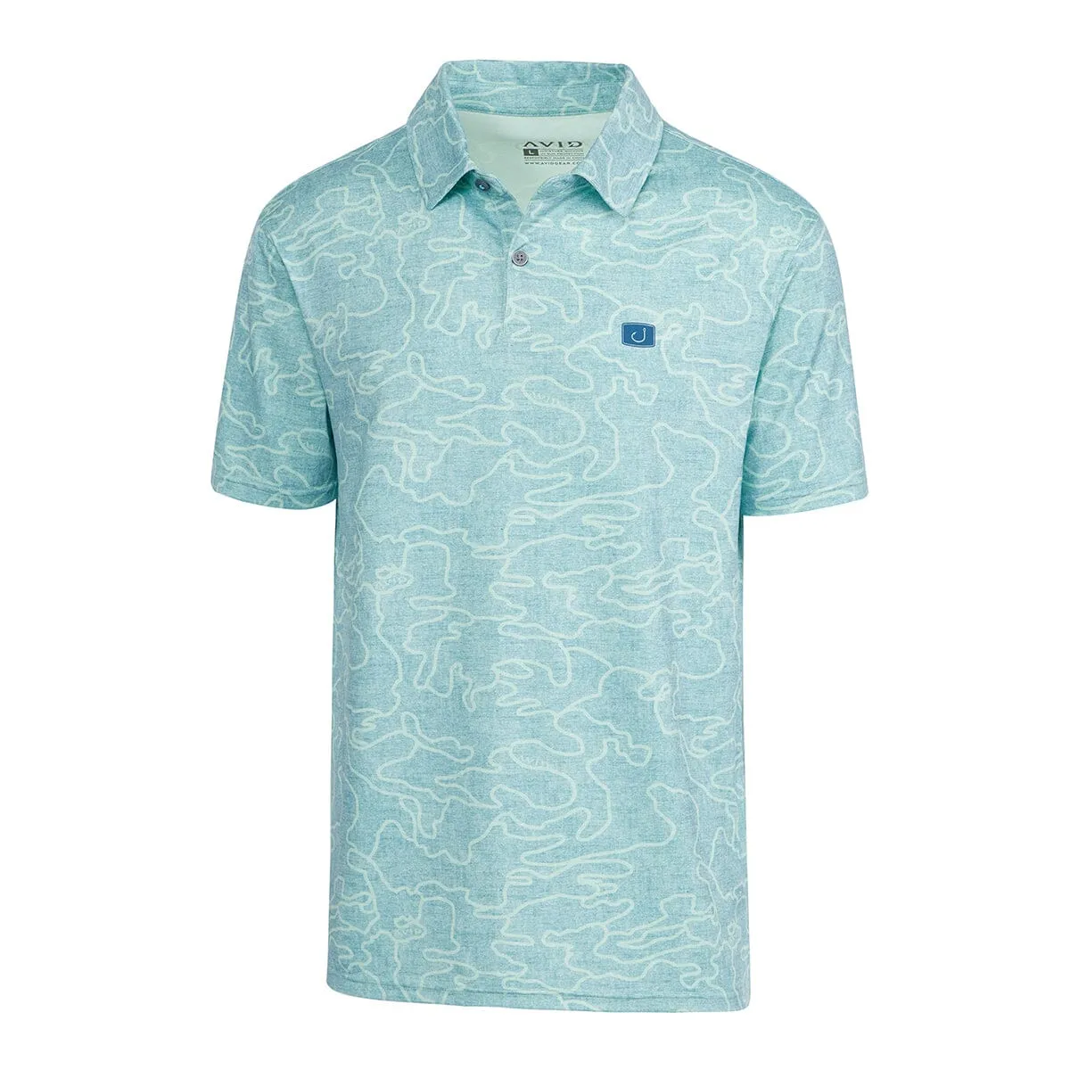 Adrift Camo Pacifico Performance Polo - FINAL SALE