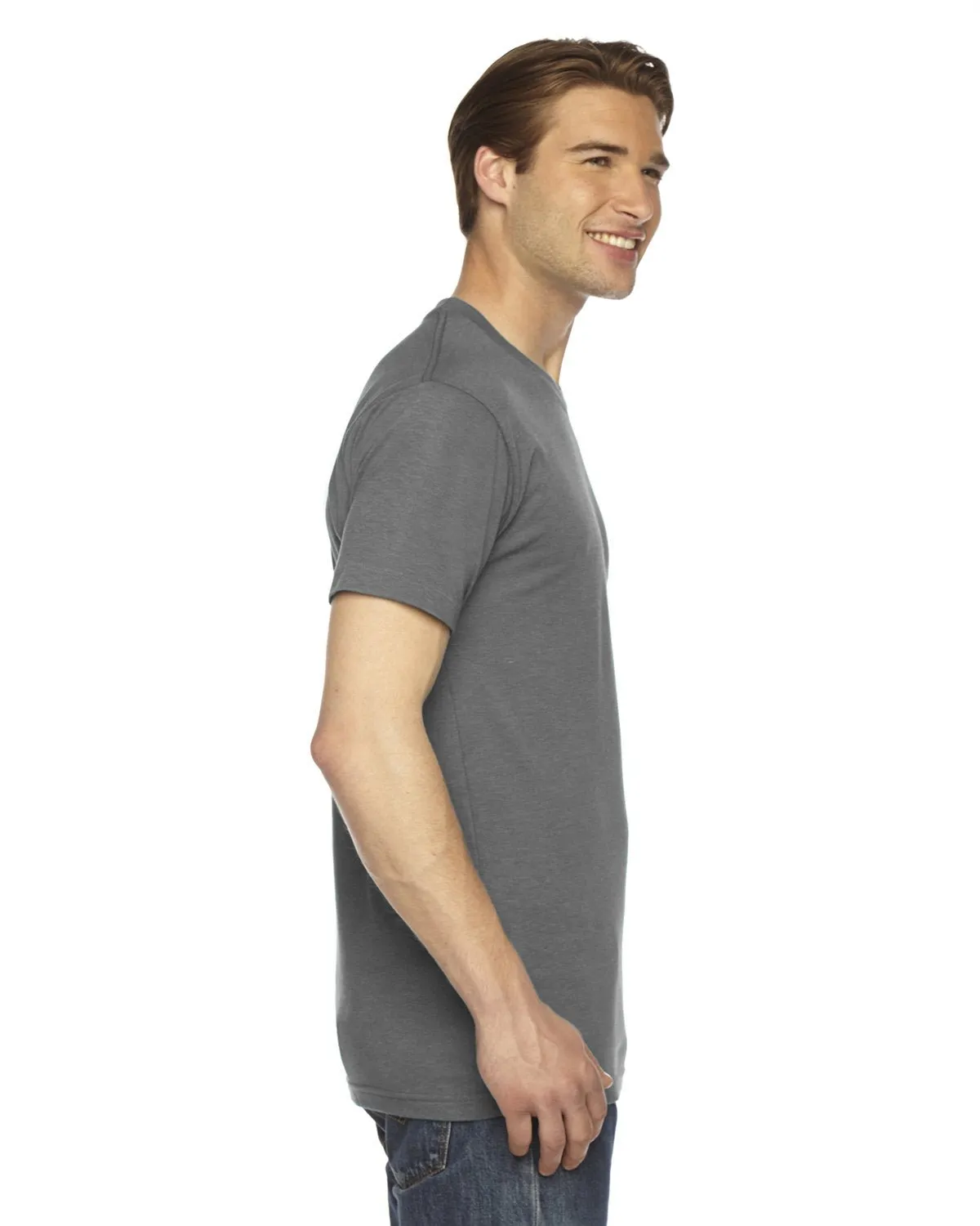 American Apparel TR401W Unisex Triblend Short-Sleeve Track T-Shirt