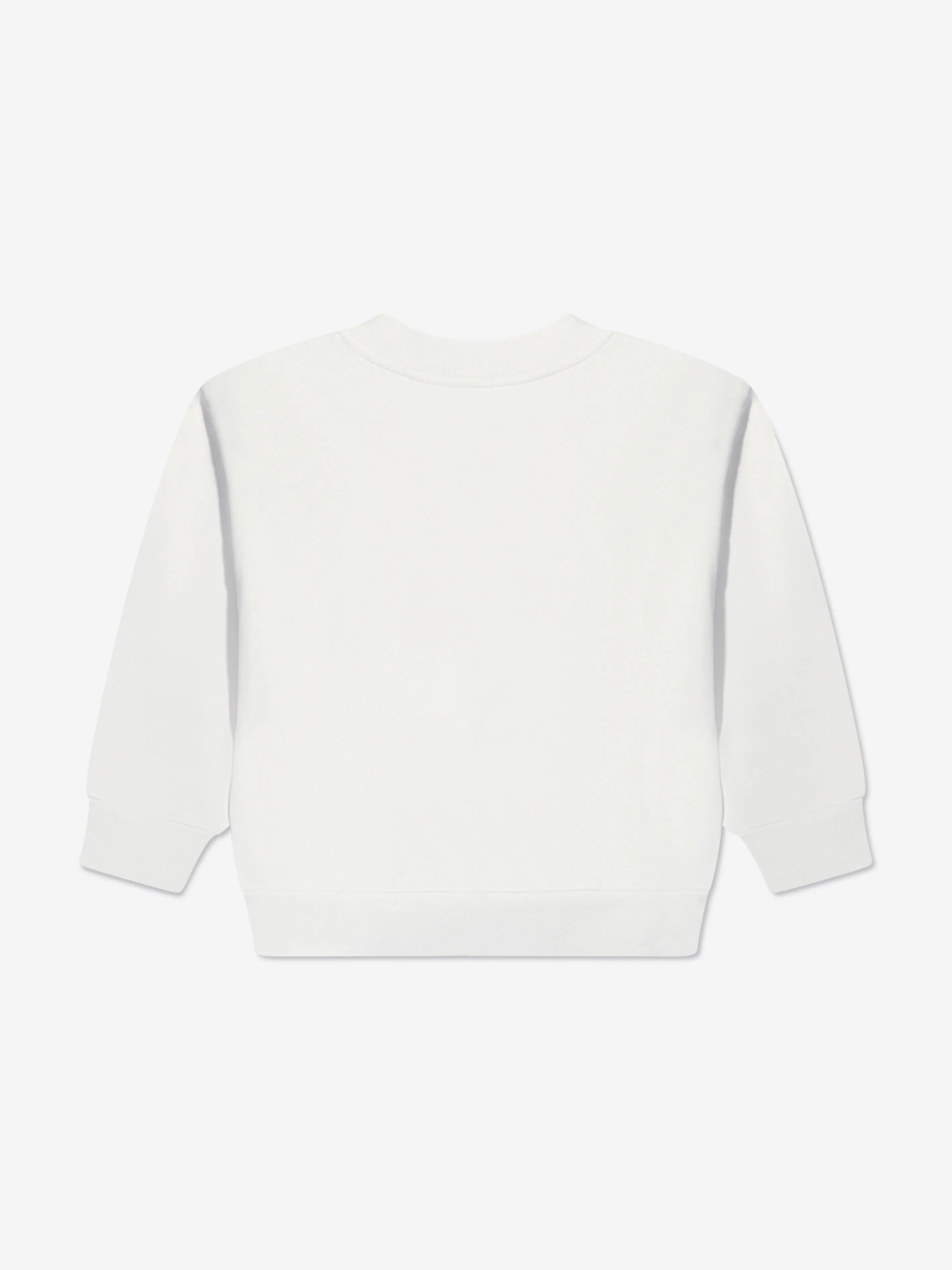 Balenciaga Kids Varsity Logo Sweatshirt in White