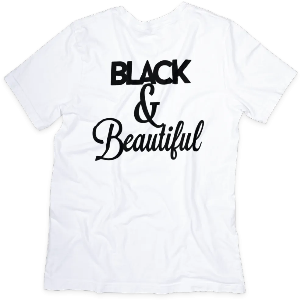 Black & Beautiful T-shirt - Empowering Message, Soft Cotton, Unisex Fit