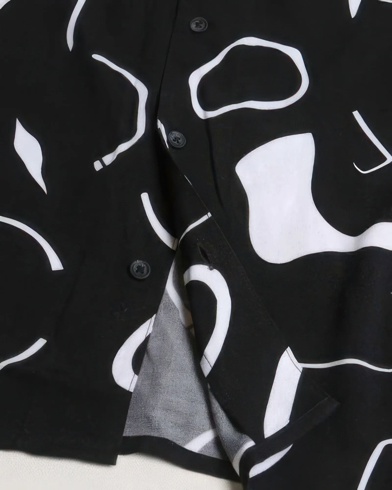 Black and White Shapes Shirt