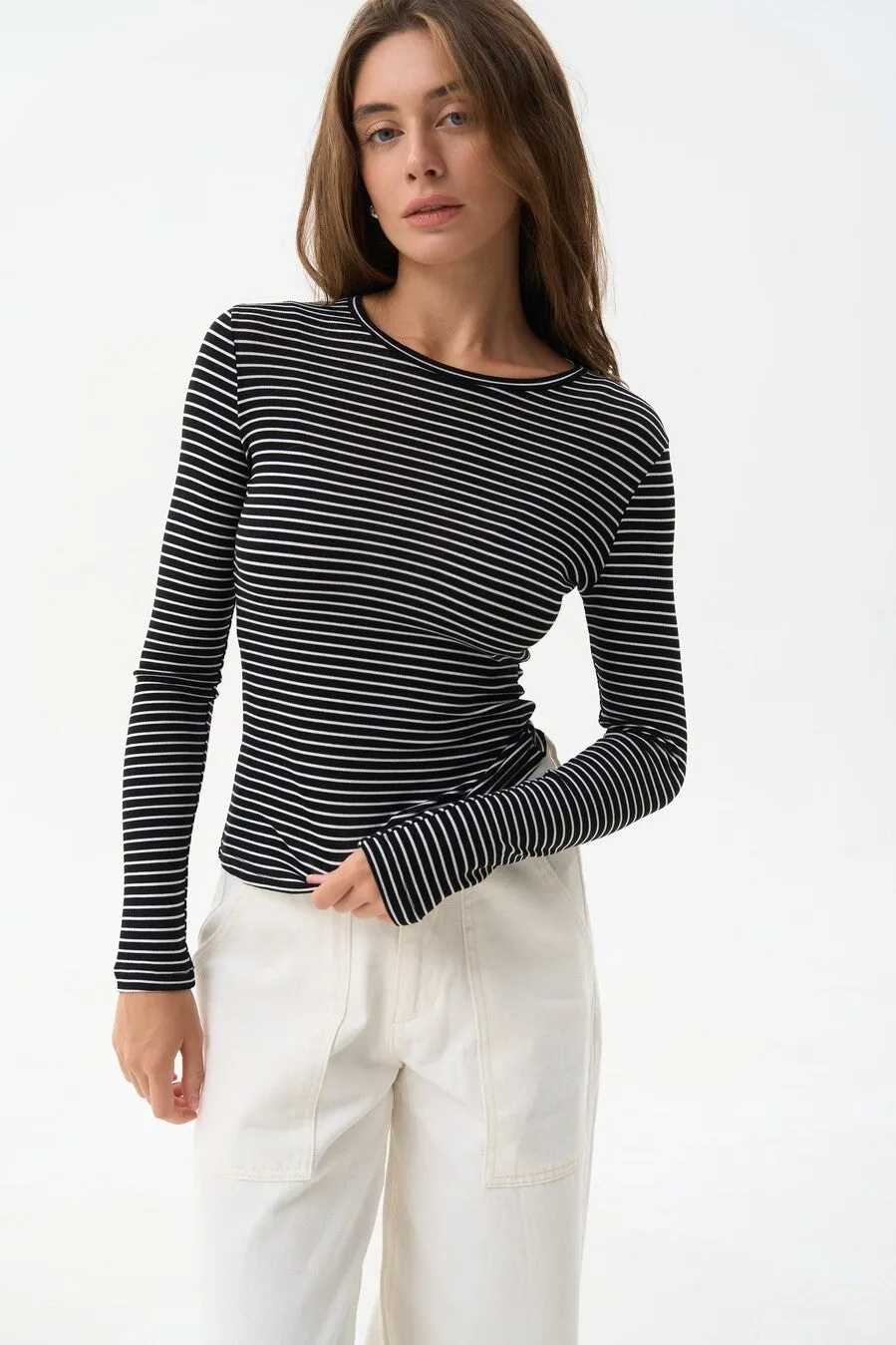 Black Striped Long Sleeve