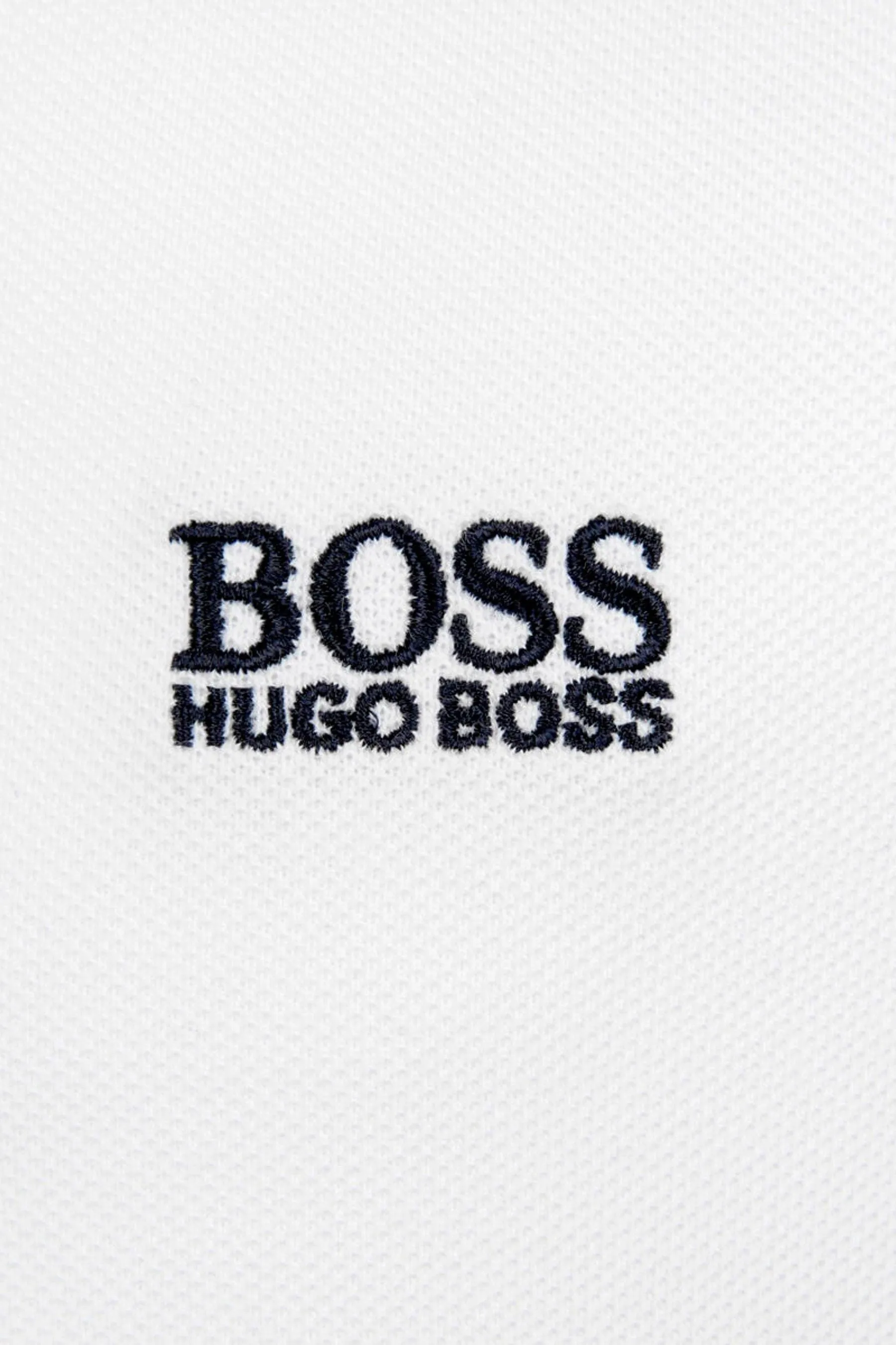 BOSS Boys Cotton Pique Embroidered Logo Polo Shirt