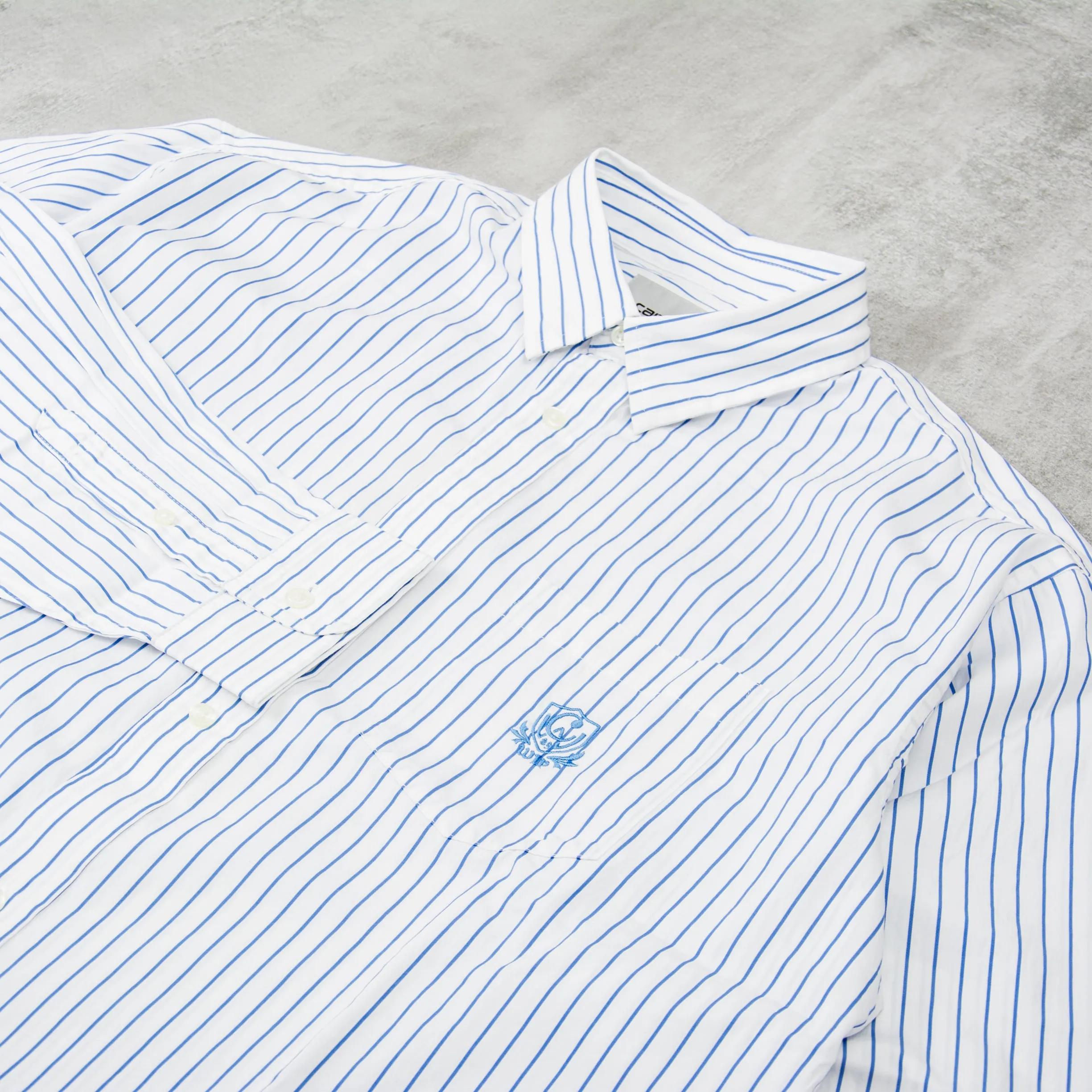 Carhartt WIP Linus Stripe Shirt - Bleach / White