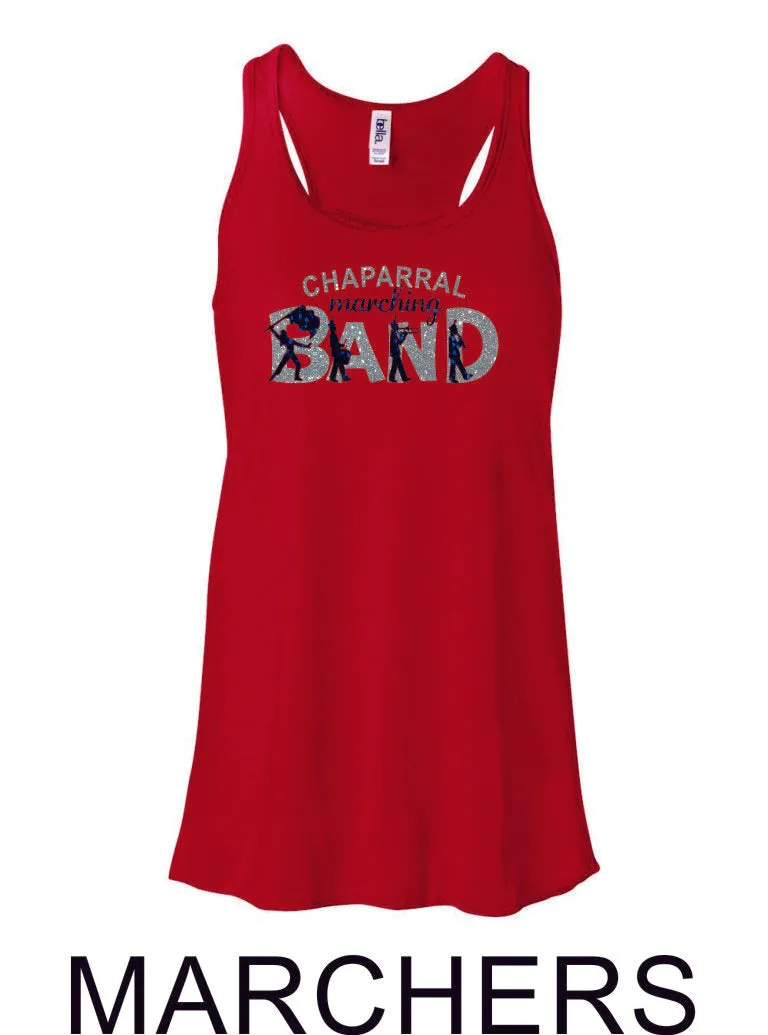 Chap Band Flowy Tank- 4 designs- Matte or Glitter