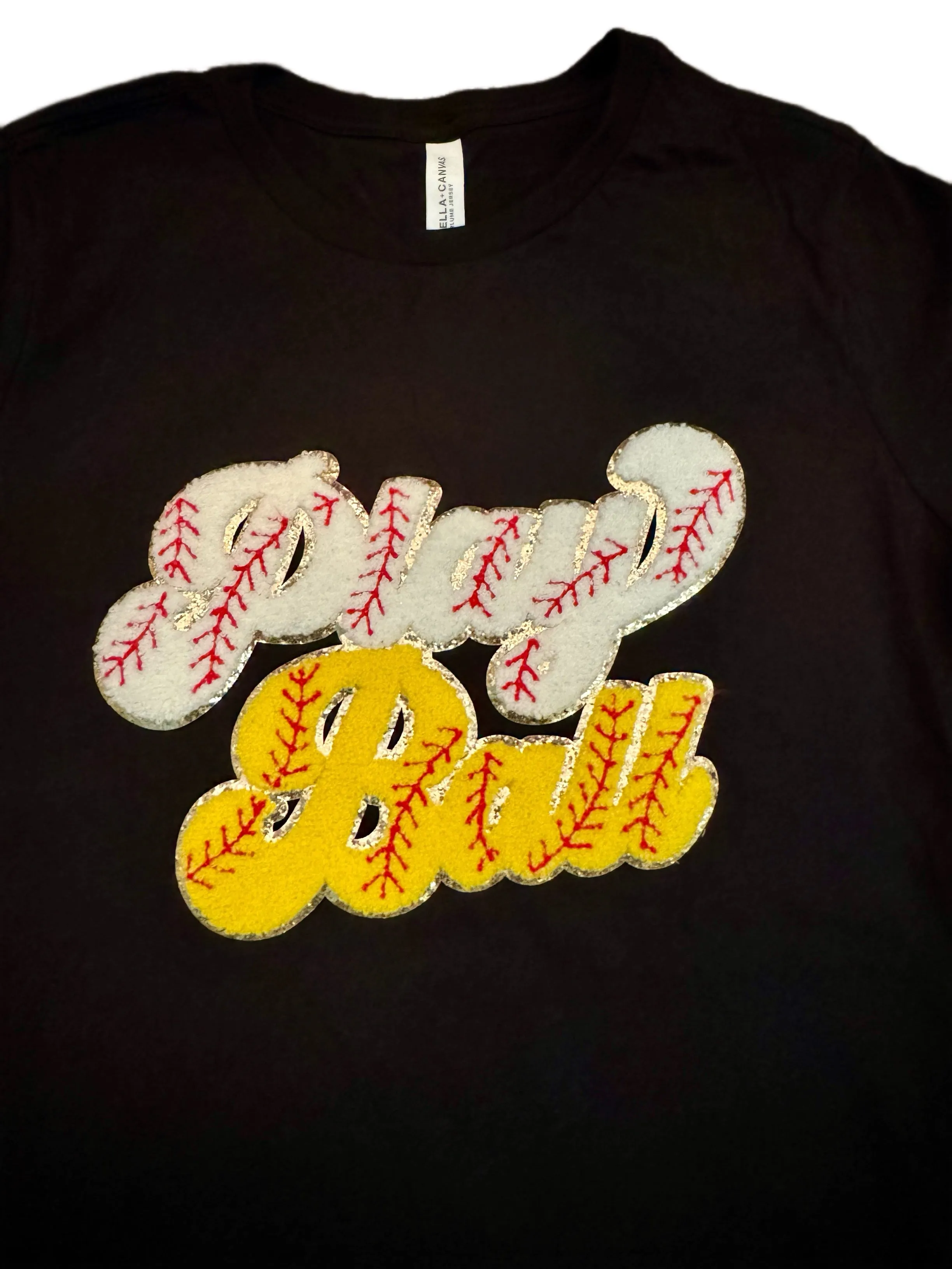 Chenille Mom of Both Play Ball Tanks & Tees