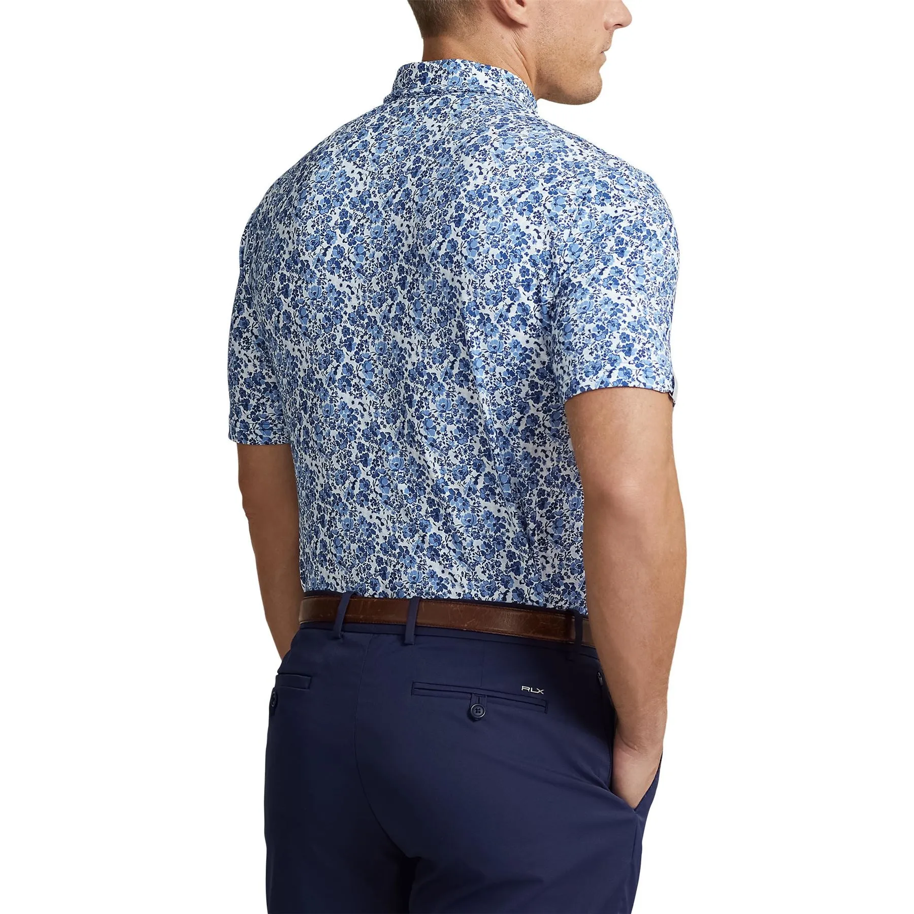 Classic Fit Performance Polo Shirt Beach Royal Mini Club Floral - SS24