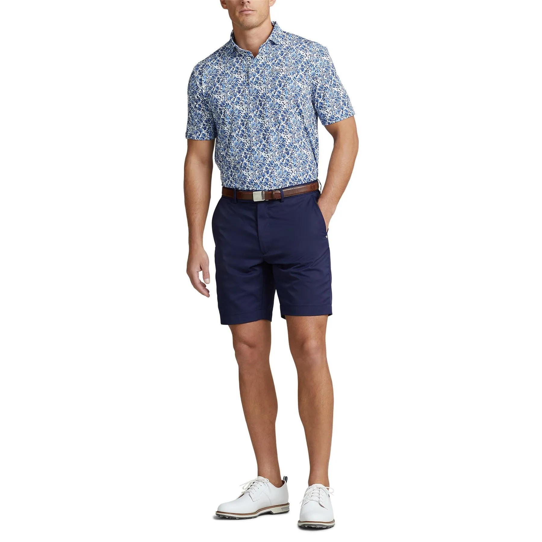 Classic Fit Performance Polo Shirt Beach Royal Mini Club Floral - SS24