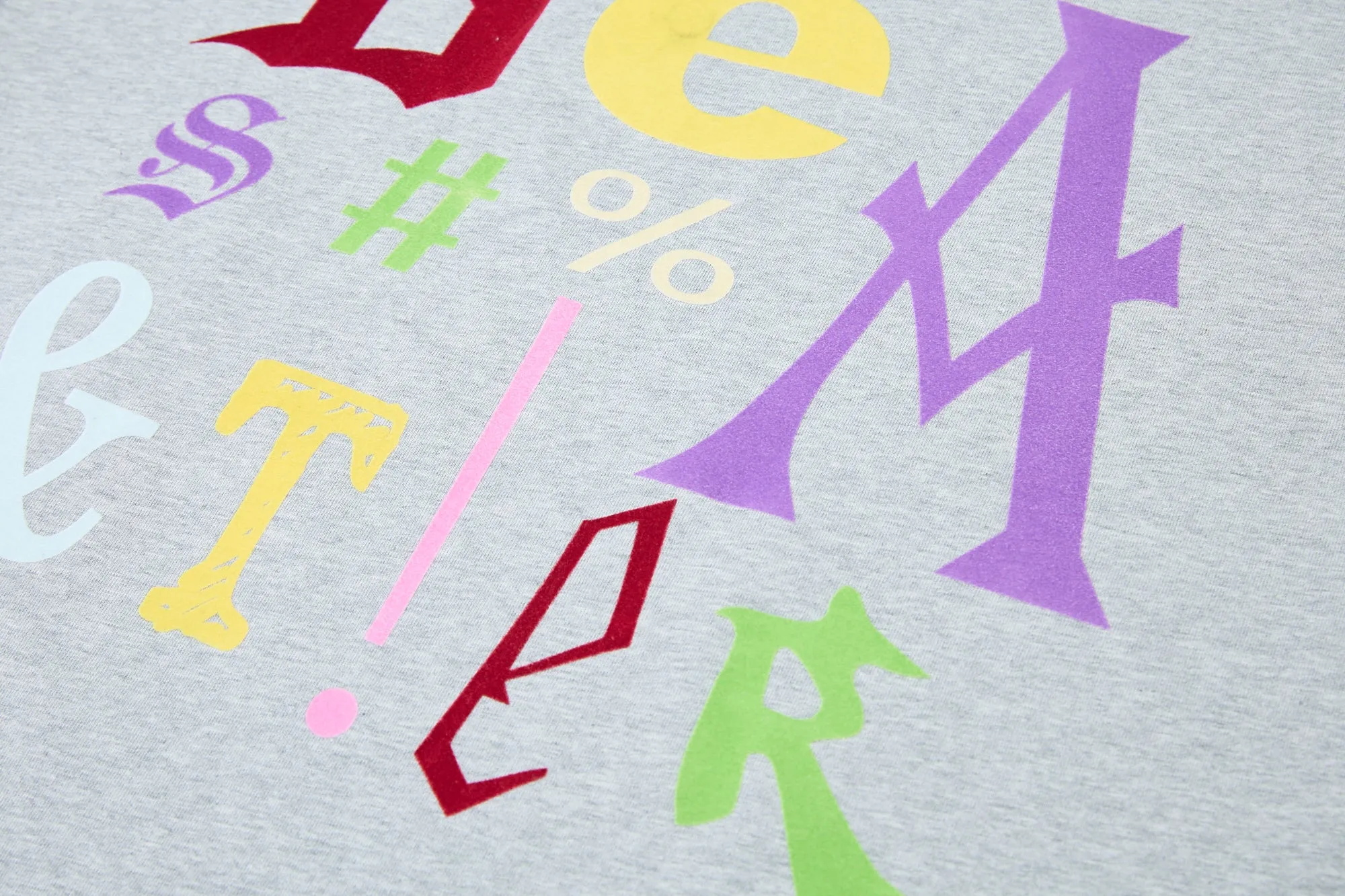 Colorful Letter Print T-shirt