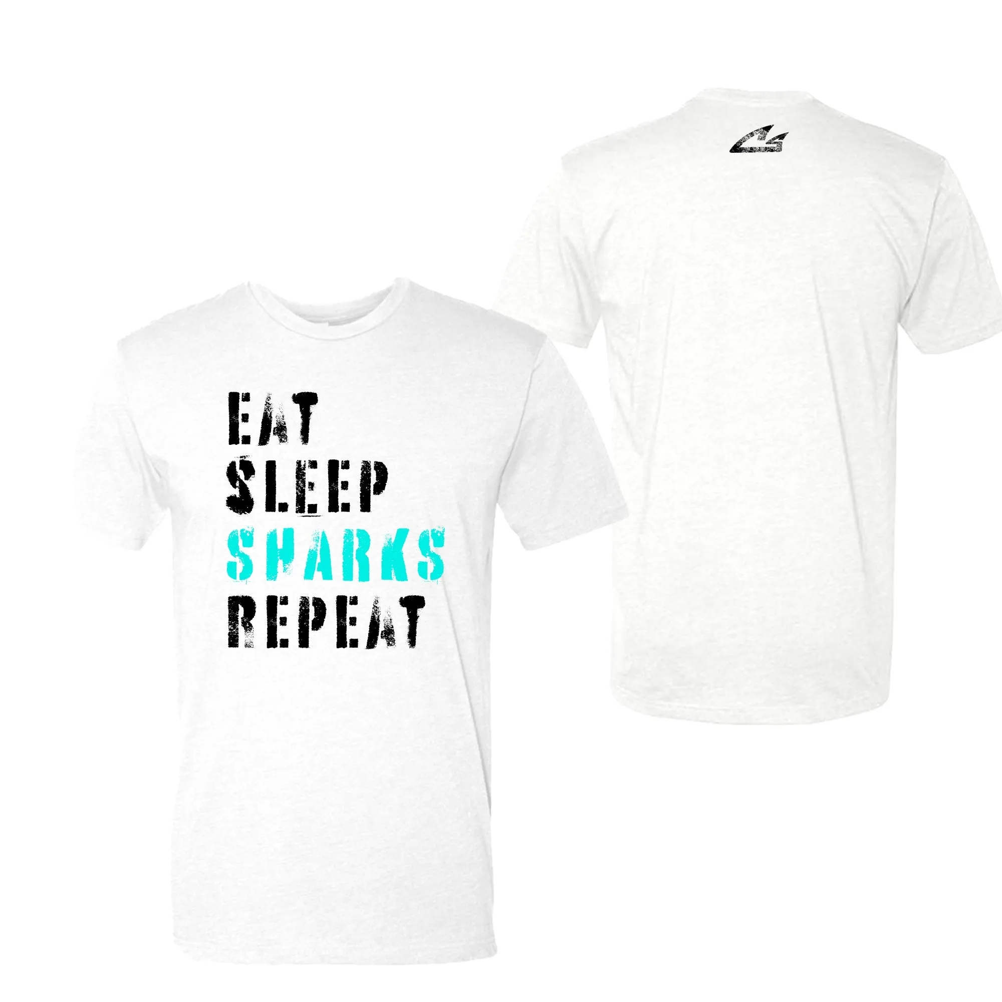 CSS - Eat Sleep Sharks Repeat - Men's Fitted Tshirt