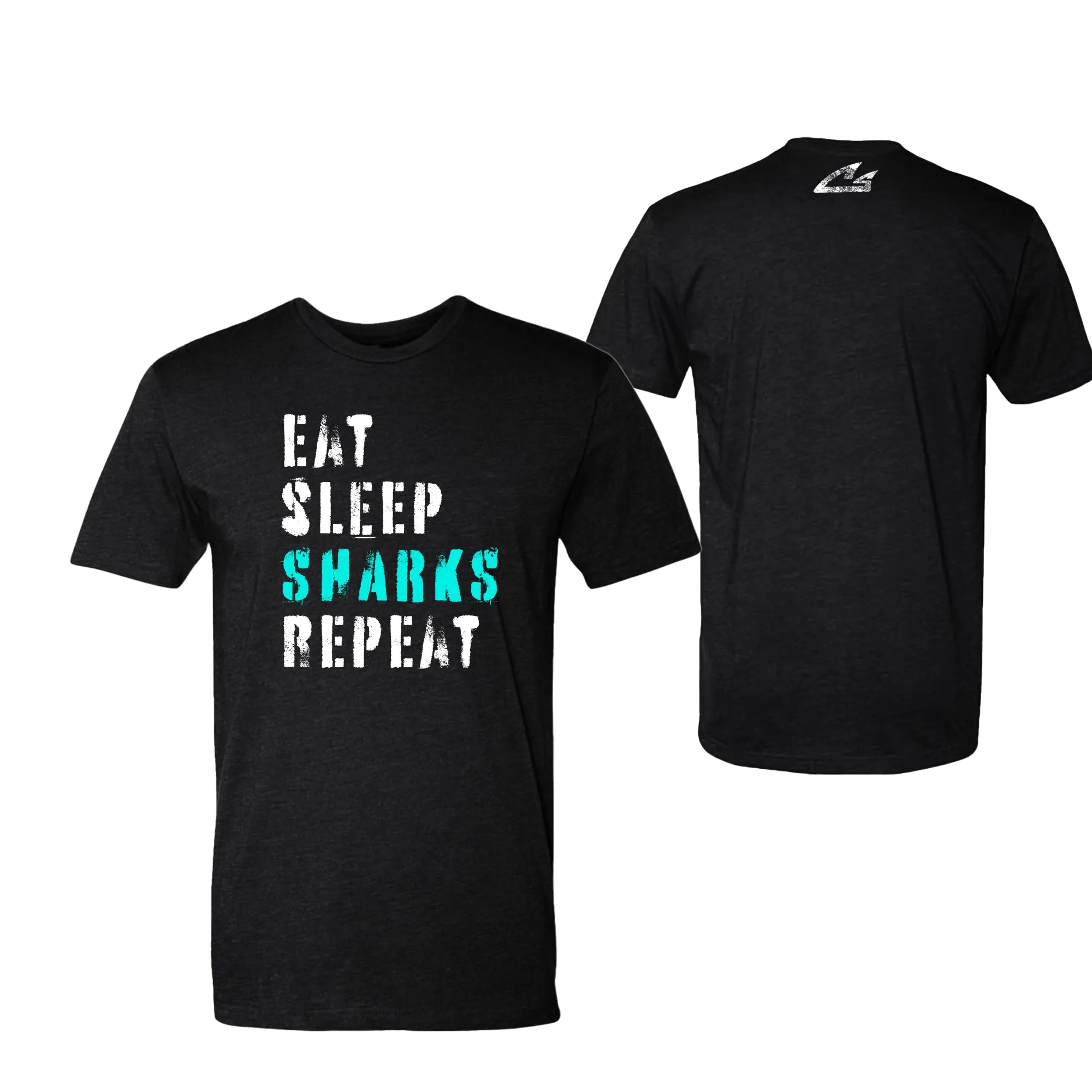 CSS - Eat Sleep Sharks Repeat - Men's Fitted Tshirt