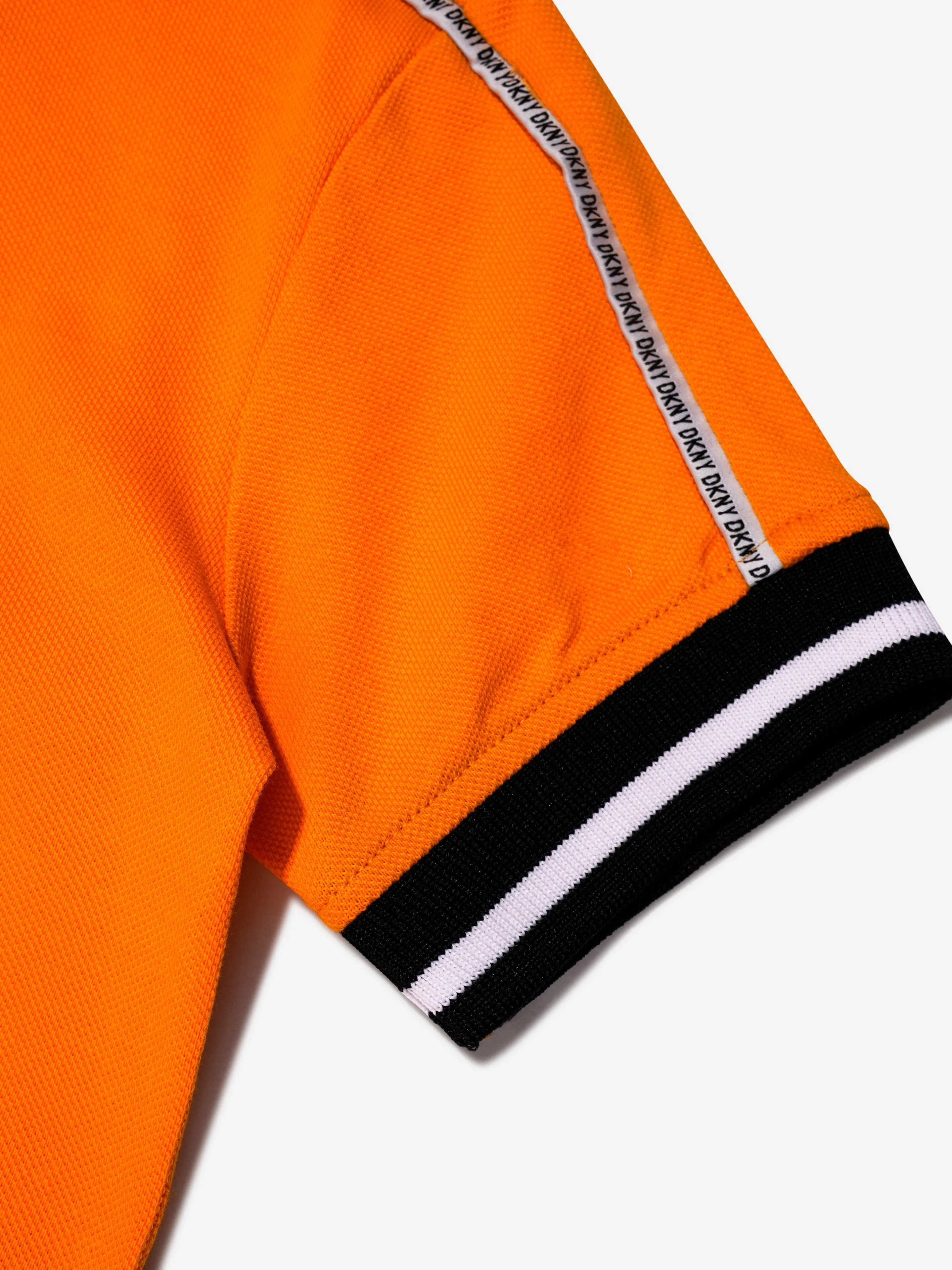 DKNY Boys Logo Polo Shirt in Orange