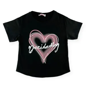 Doodle Heart Girls Cotton Shirt