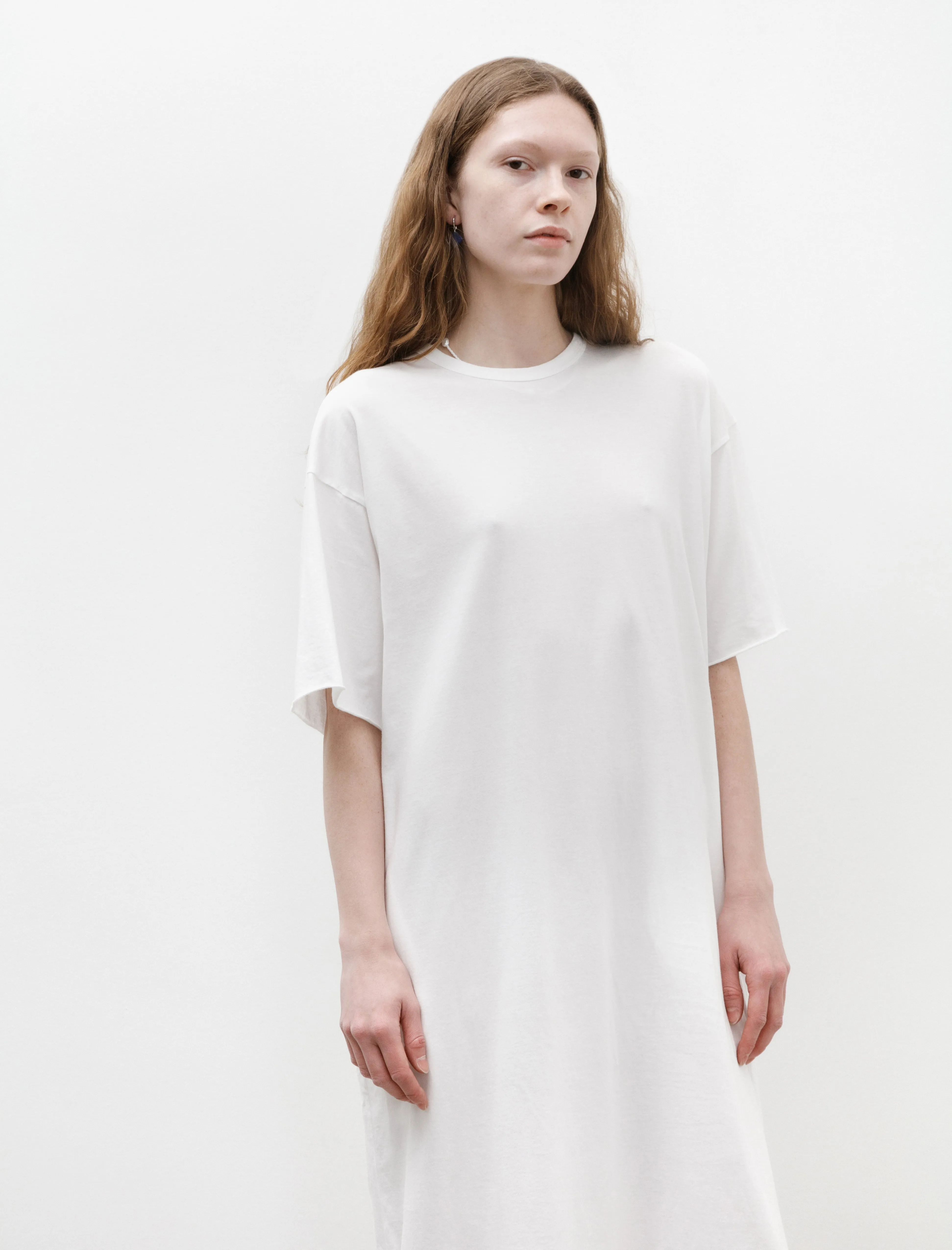 Dressy T-Shirt Dress White