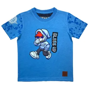 Elite- Kids- T Shirt - Bless Up - Blue