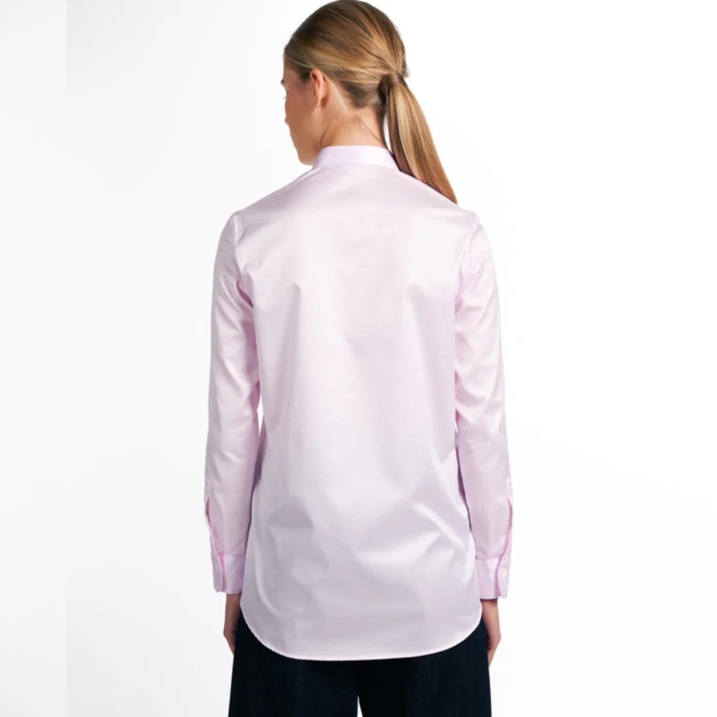 Eterna Soft Luxury Shirt | Pale Pink