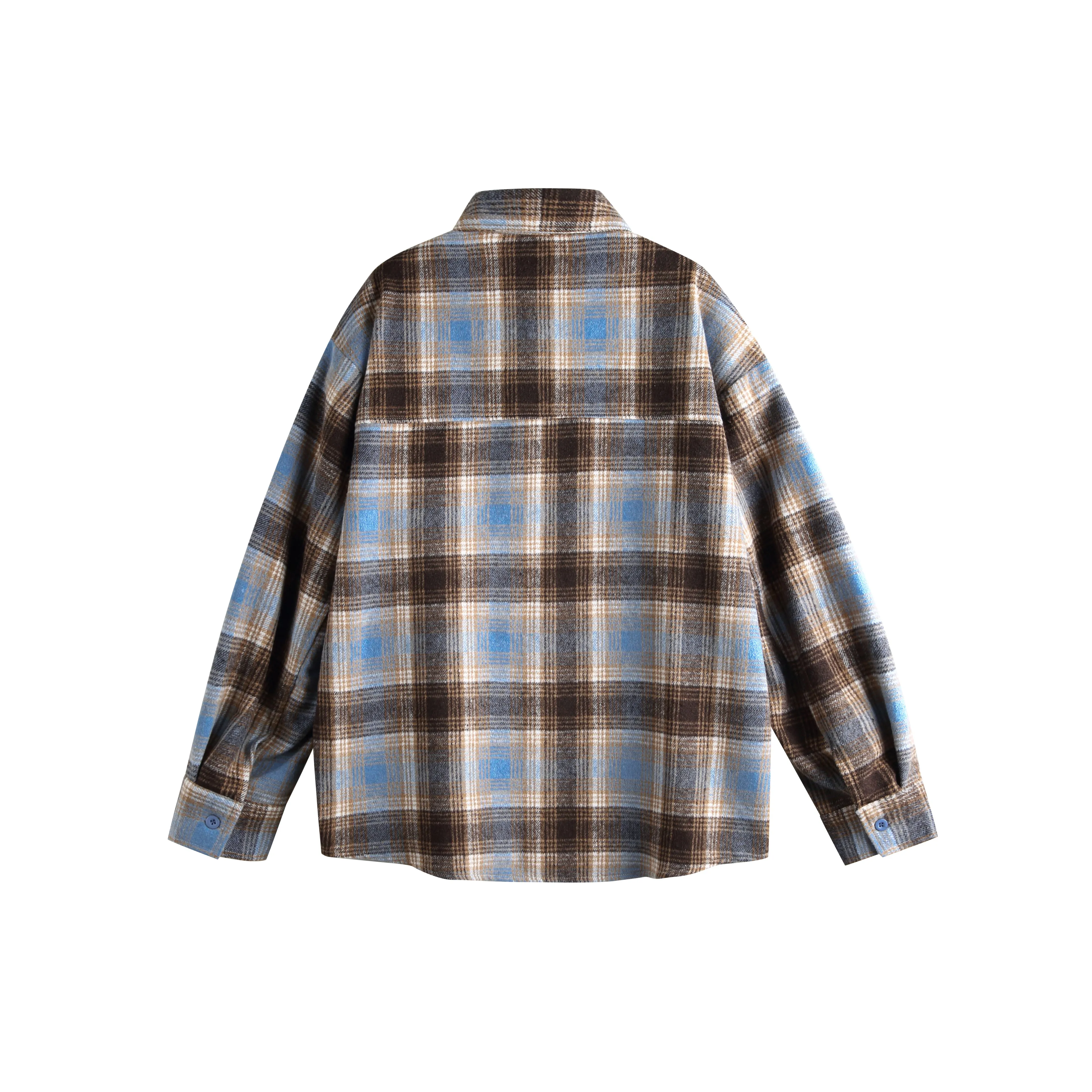 Faire Echo Streetwear Long-Sleeve Plaid Shirt