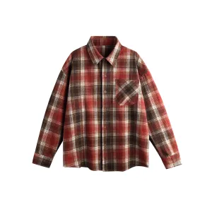 Faire Echo Streetwear Long-Sleeve Plaid Shirt