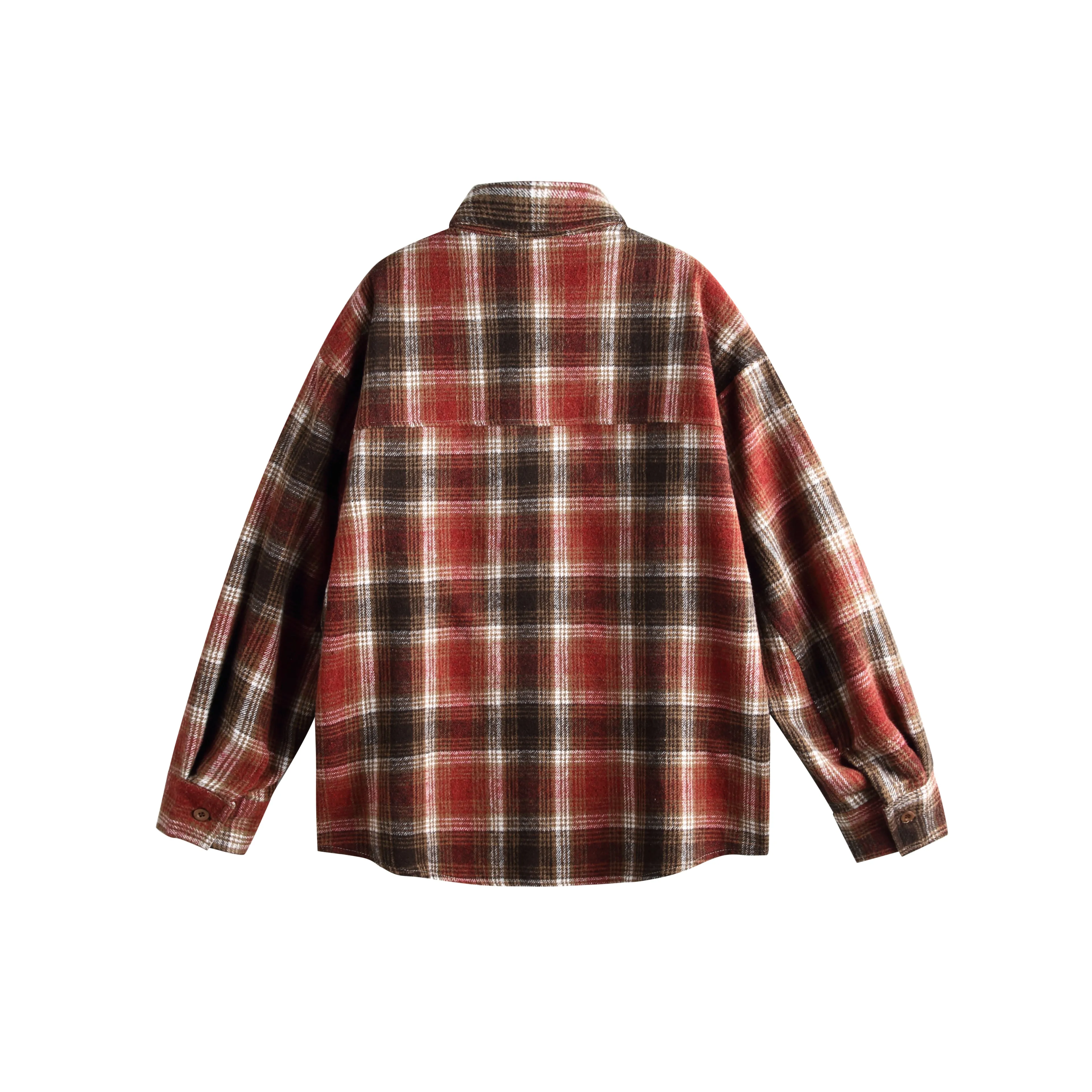 Faire Echo Streetwear Long-Sleeve Plaid Shirt