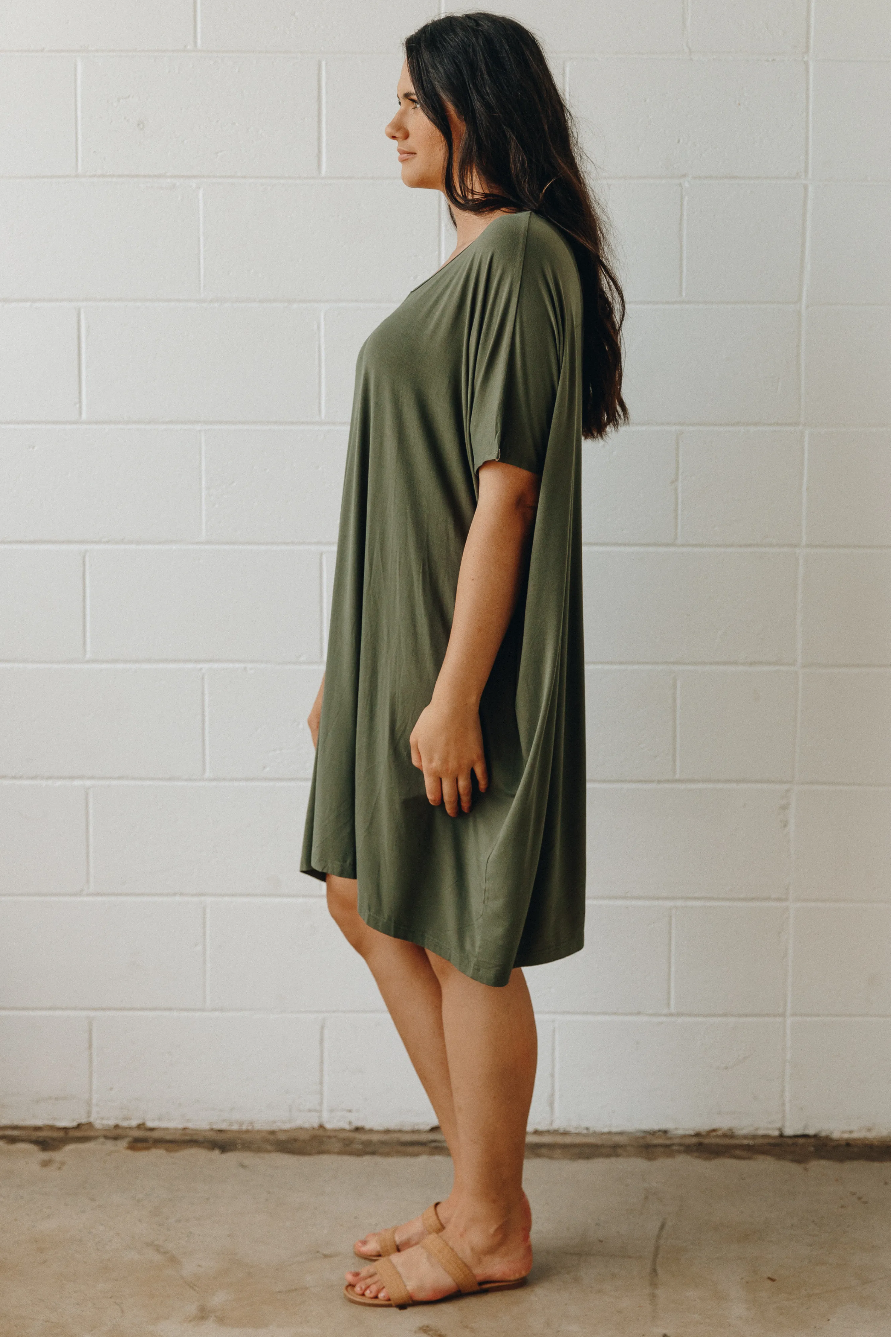 FINAL SALE Nice Dress in Khaki