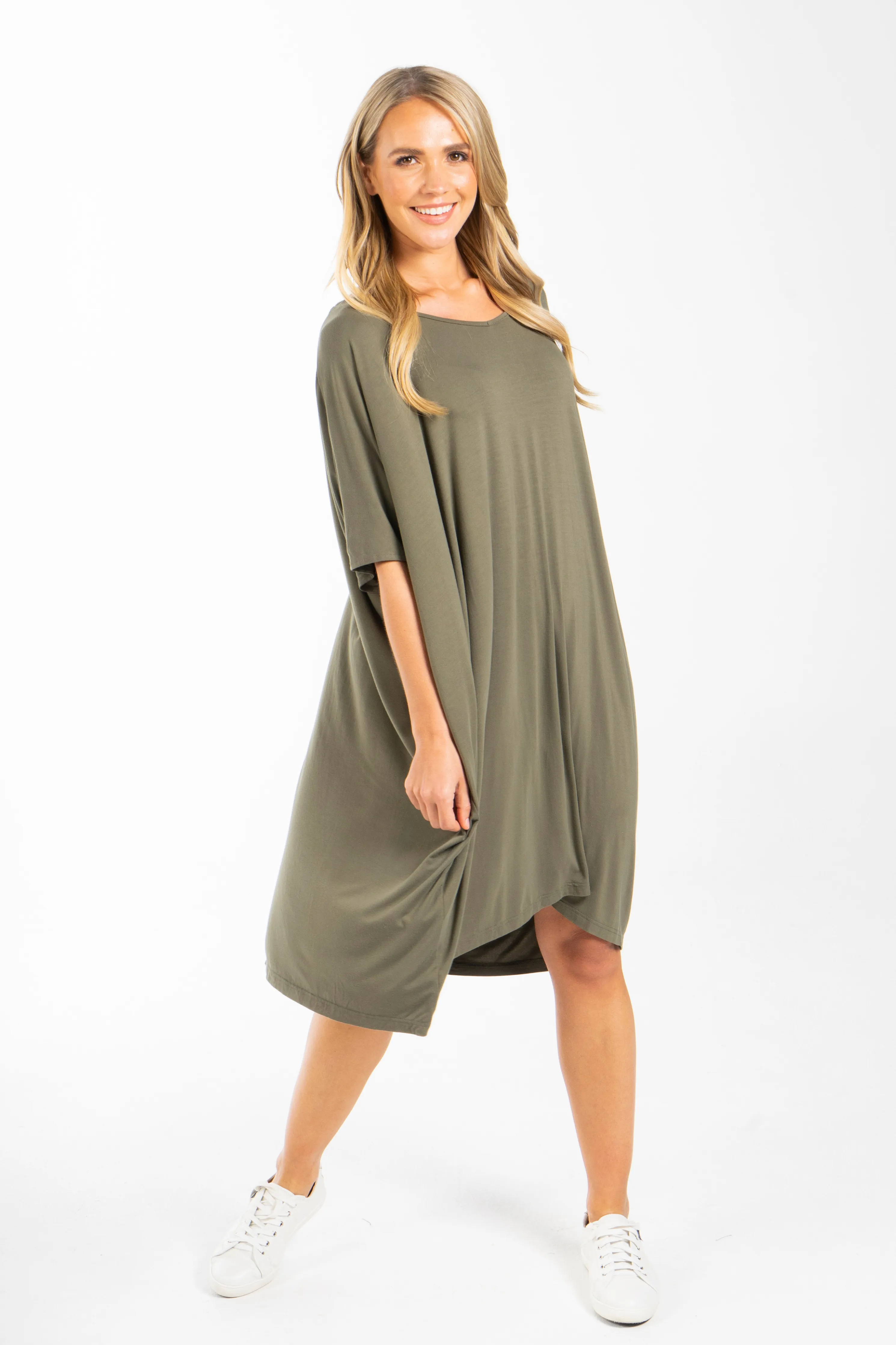 FINAL SALE Nice Dress in Khaki