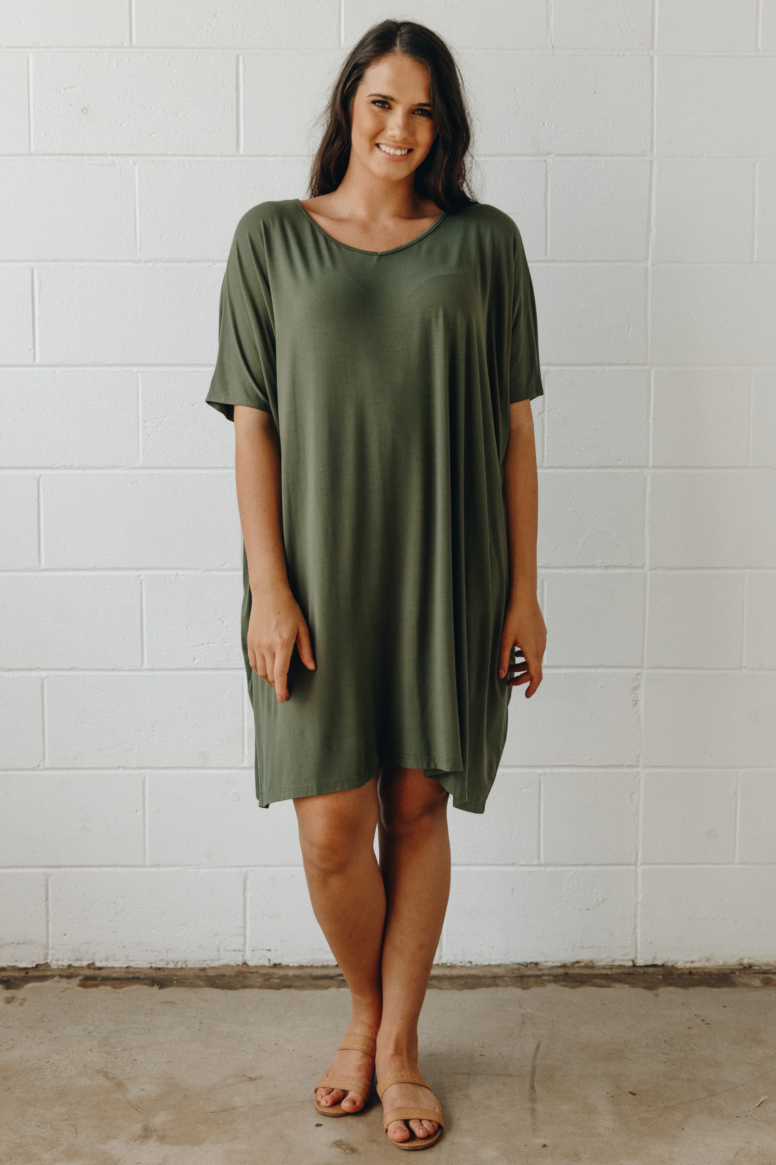 FINAL SALE Nice Dress in Khaki