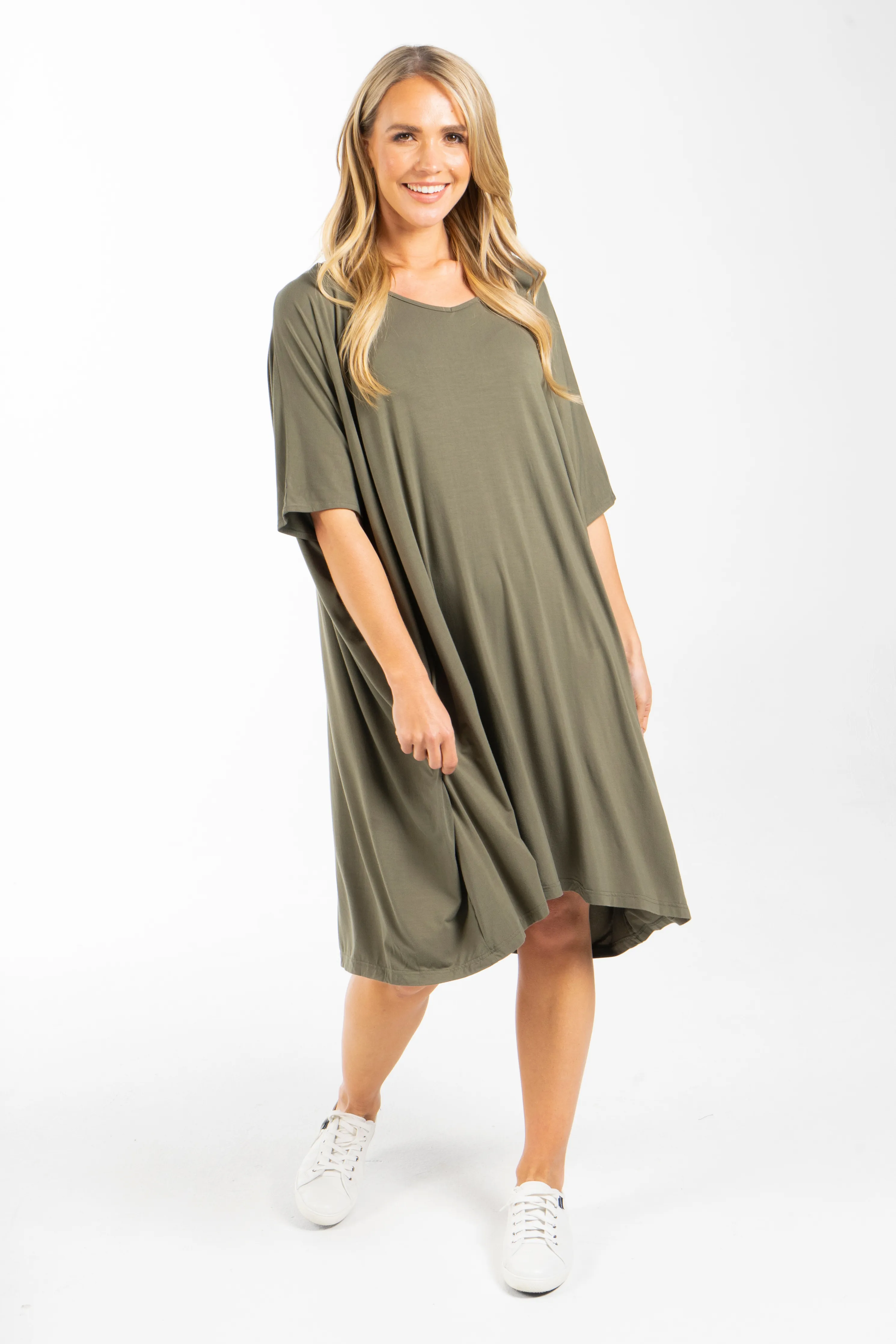 FINAL SALE Nice Dress in Khaki