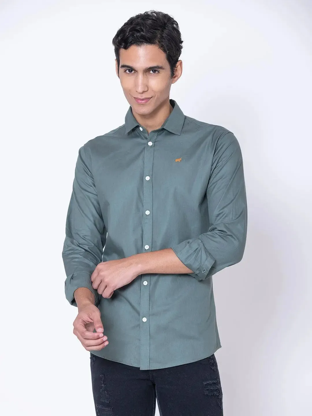 Forest Green Casual Shirt