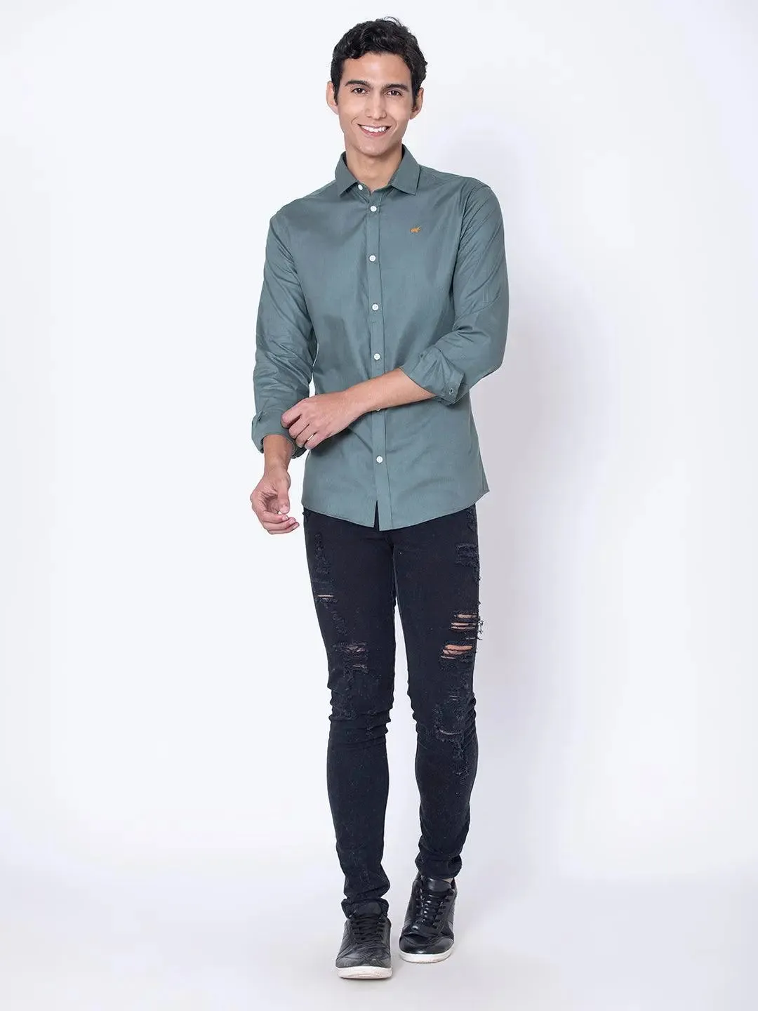 Forest Green Casual Shirt