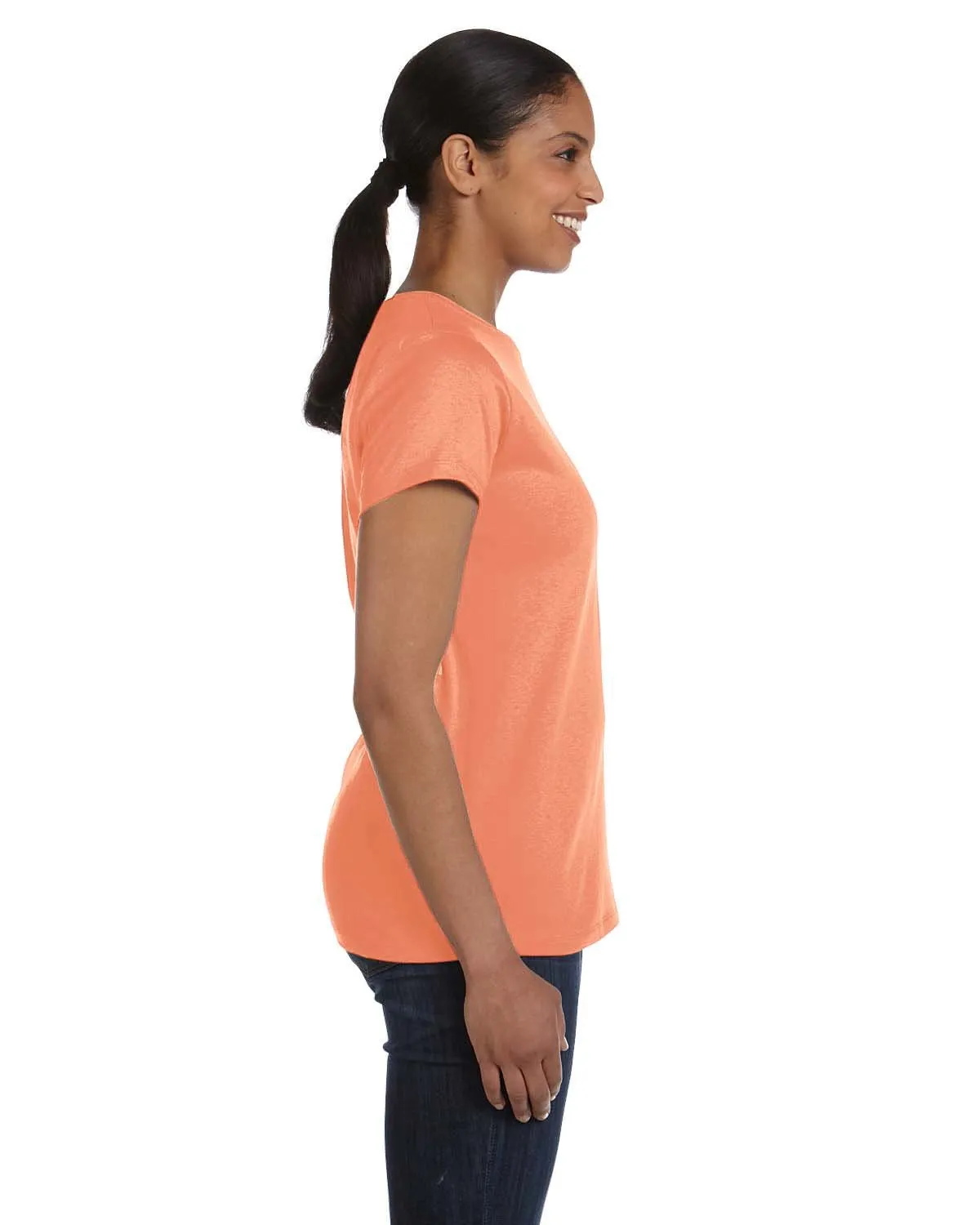 Hanes 5680 Ladies' Essentials Relaxed Fit T-Shirt