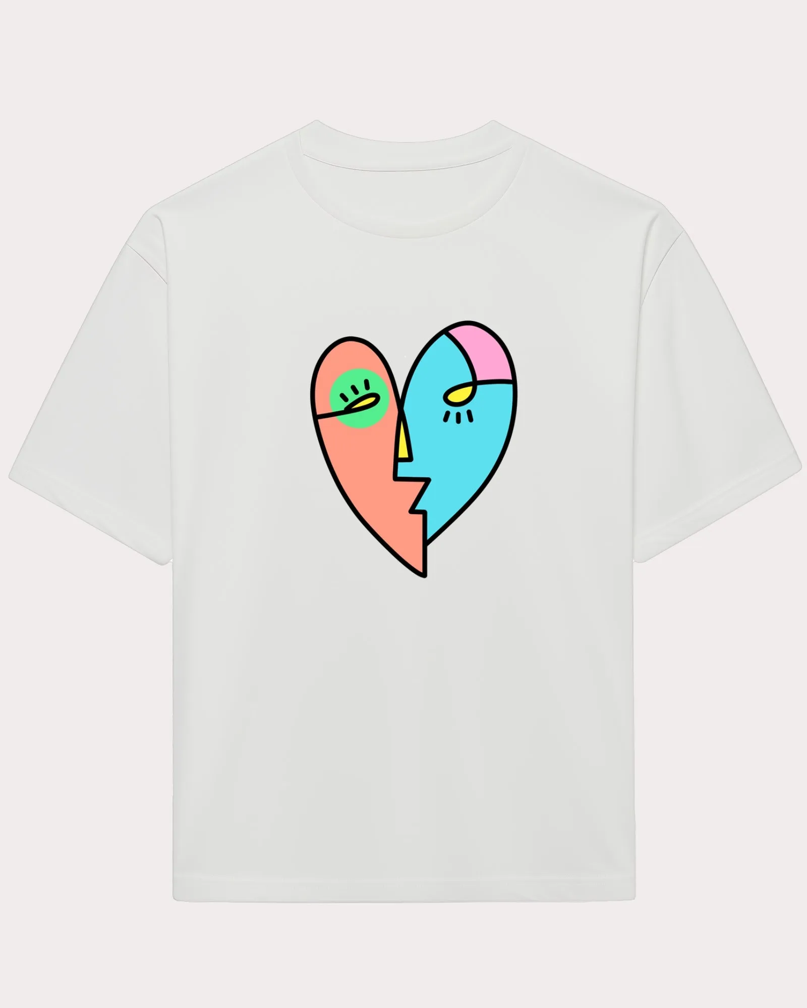 Heart T-shirt White