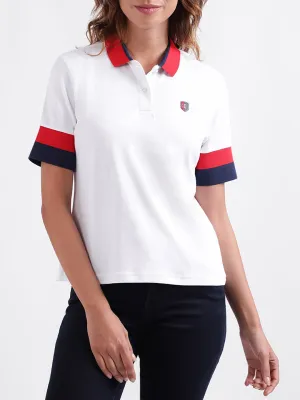 Iconic White Fashion Regular Fit Polo T-Shirt