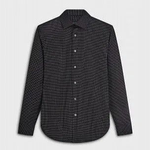 James Polka Dot OoohCotton Shirt in Black by Bugatchi