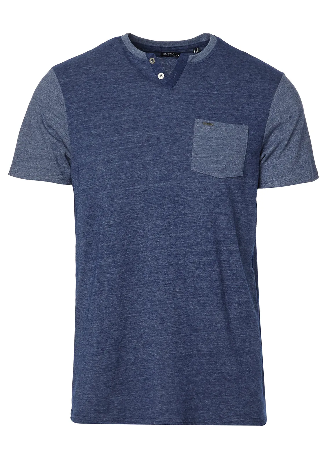 Kaddy Men's T-Shirt with Tonal Trim in Navy - BM23555