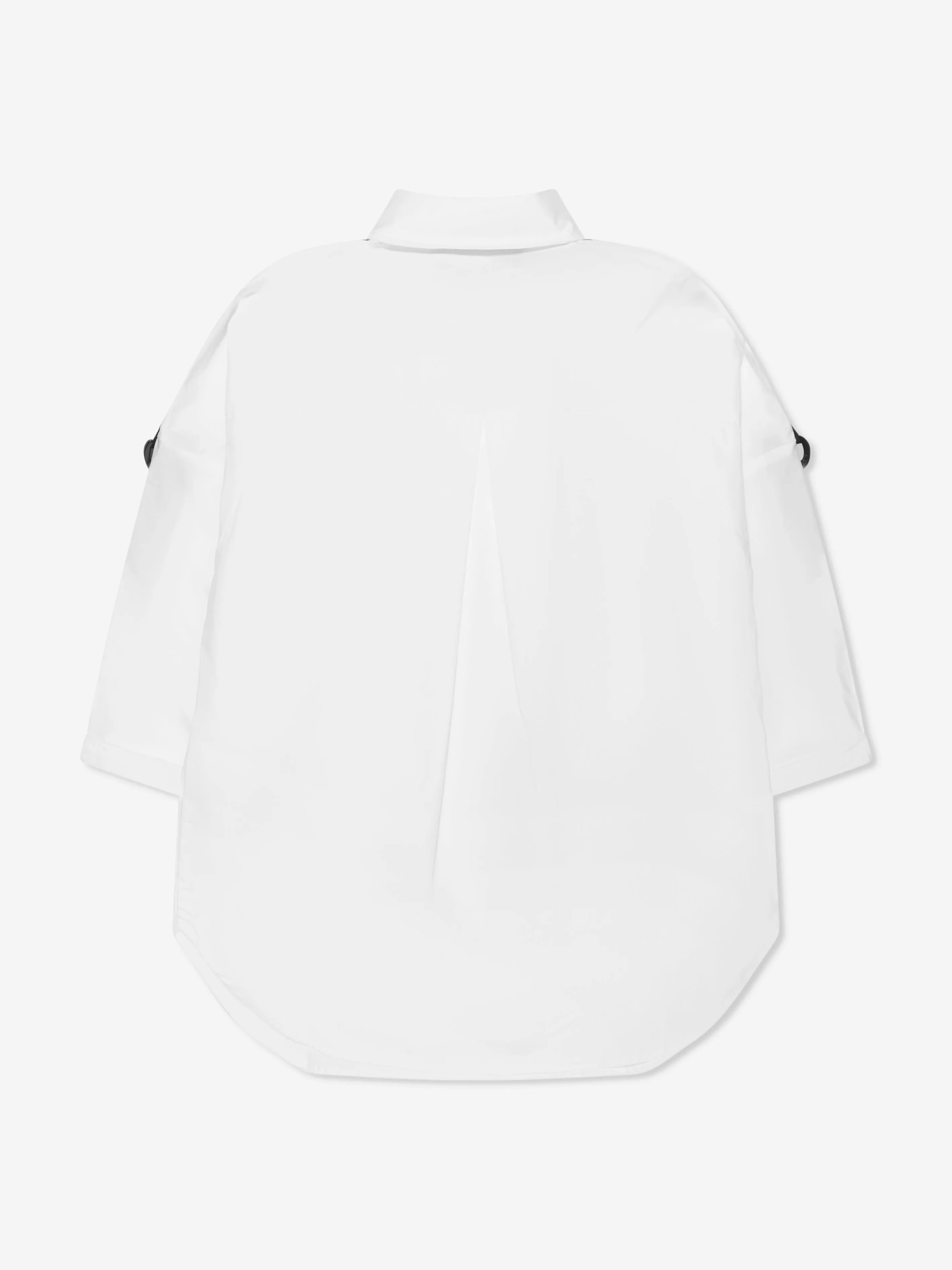 Karl Lagerfeld Girls Logo Tape Shirt Dress in White