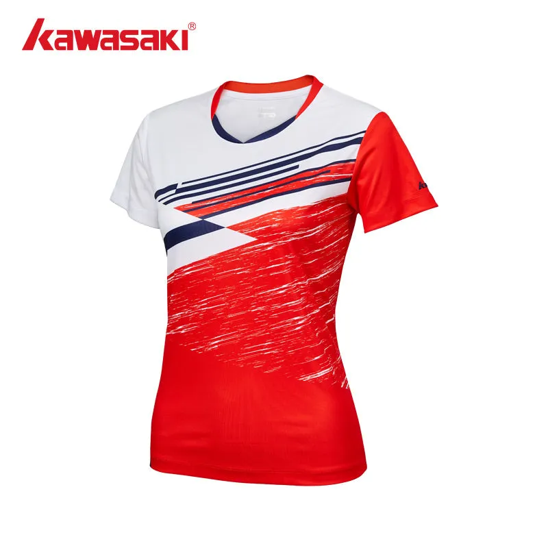 Kawasaki Female badminton T-Shirt K1C02-A2932-1 red