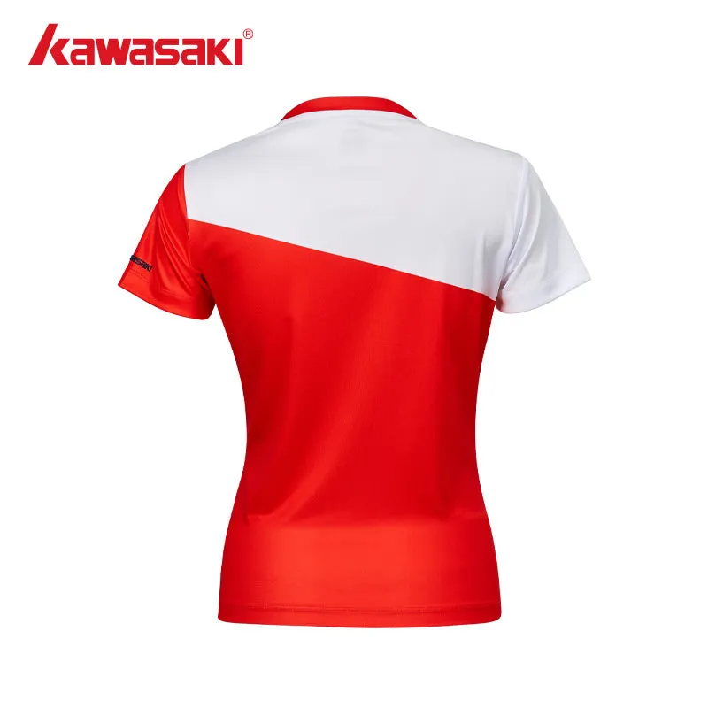 Kawasaki Female badminton T-Shirt K1C02-A2932-1 red