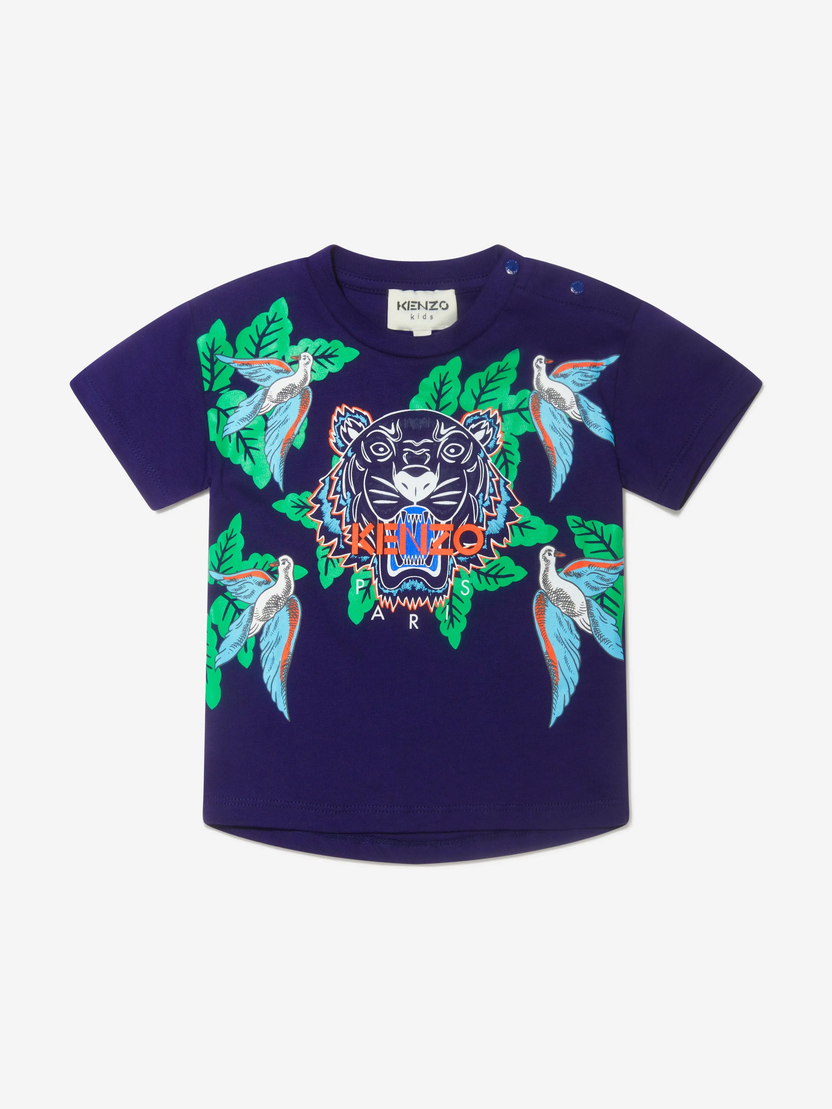 KENZO Baby Boys Organic Cotton Tiger T-Shirt