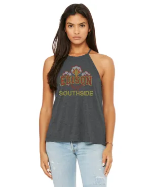 Ladies' Flowy High Neck Tank